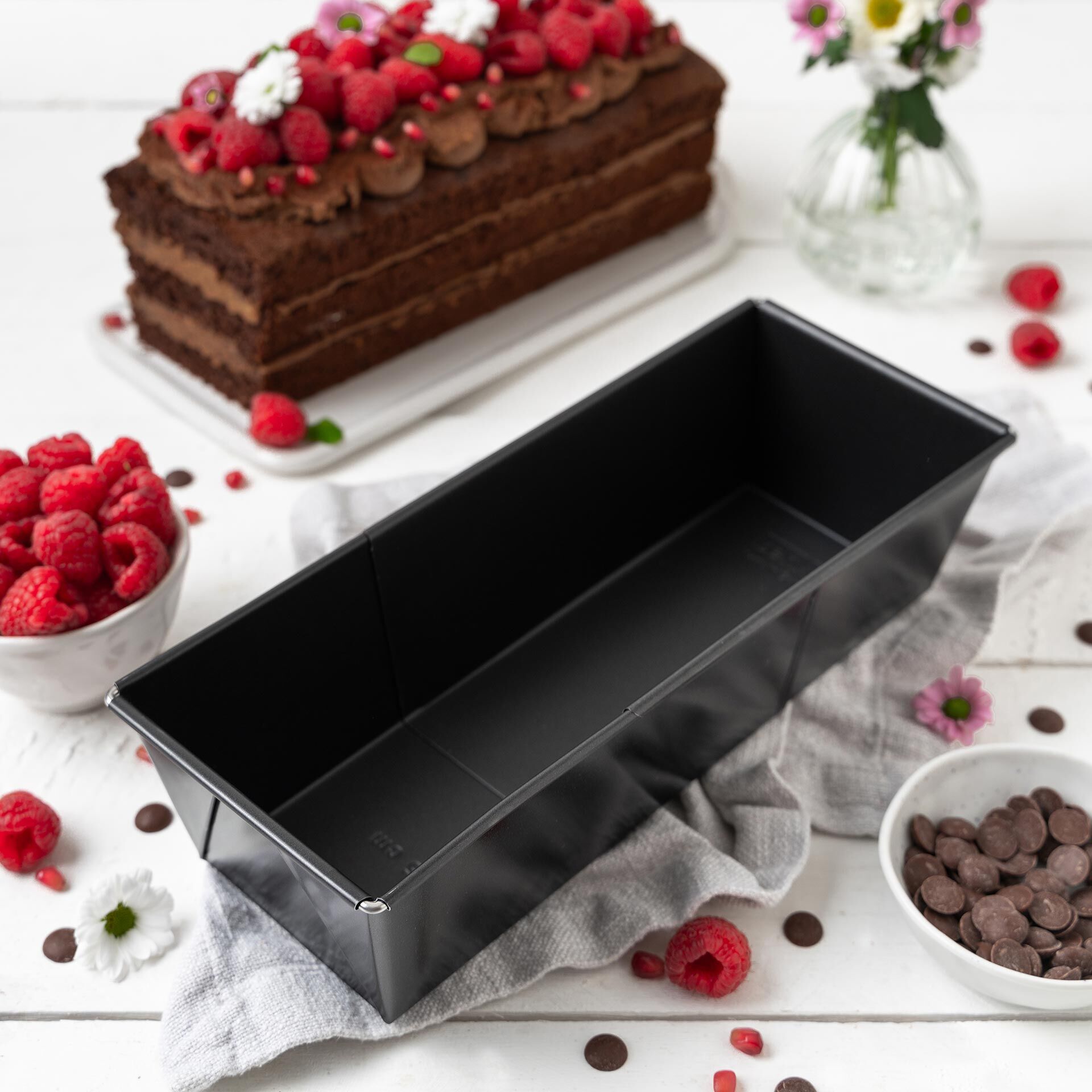 Kastenform ausziehbar Perfect Black+, 20-35cm