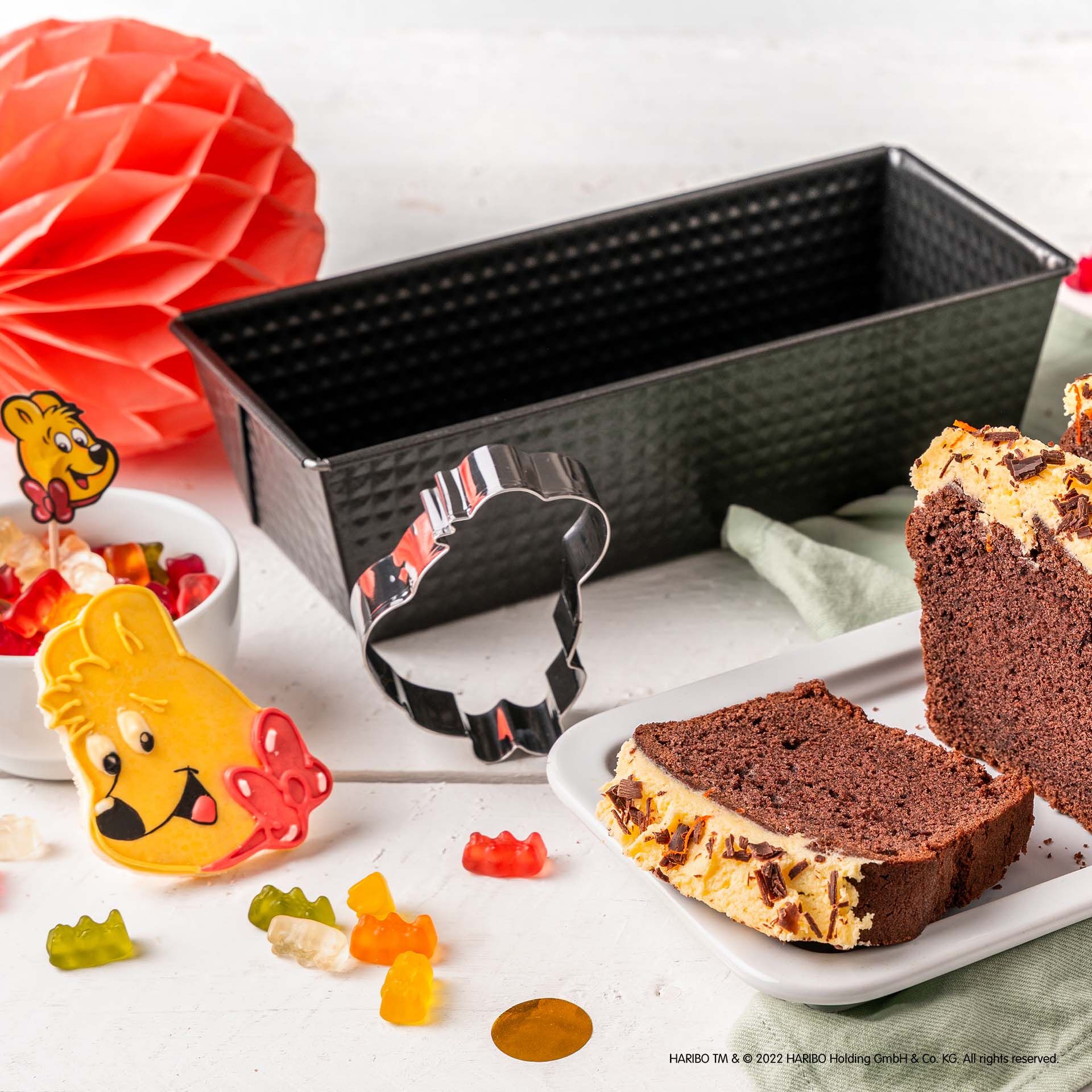 Kastenform inkl. Ausstecher HARIBO Goldbär, 25cm