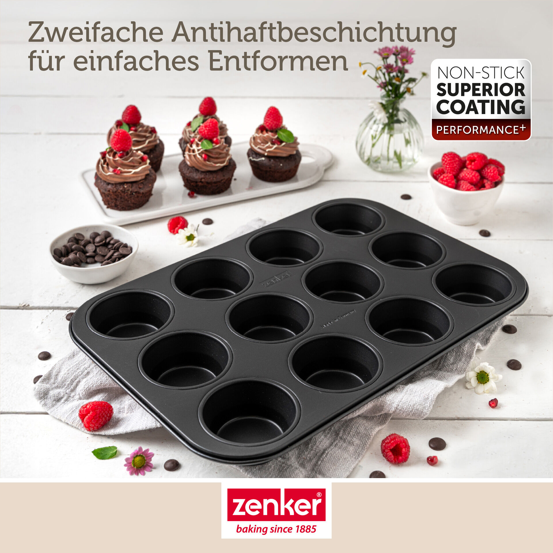 Muffinform Perfect Black+, 12er