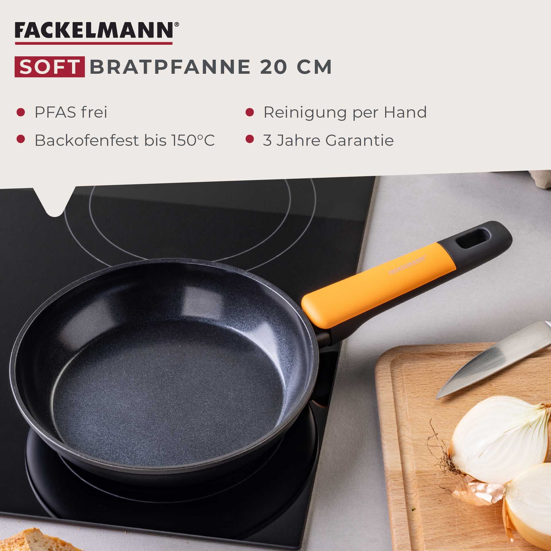 Bratpfanne Soft Collection, Keramik, antihaft, Ø20cm