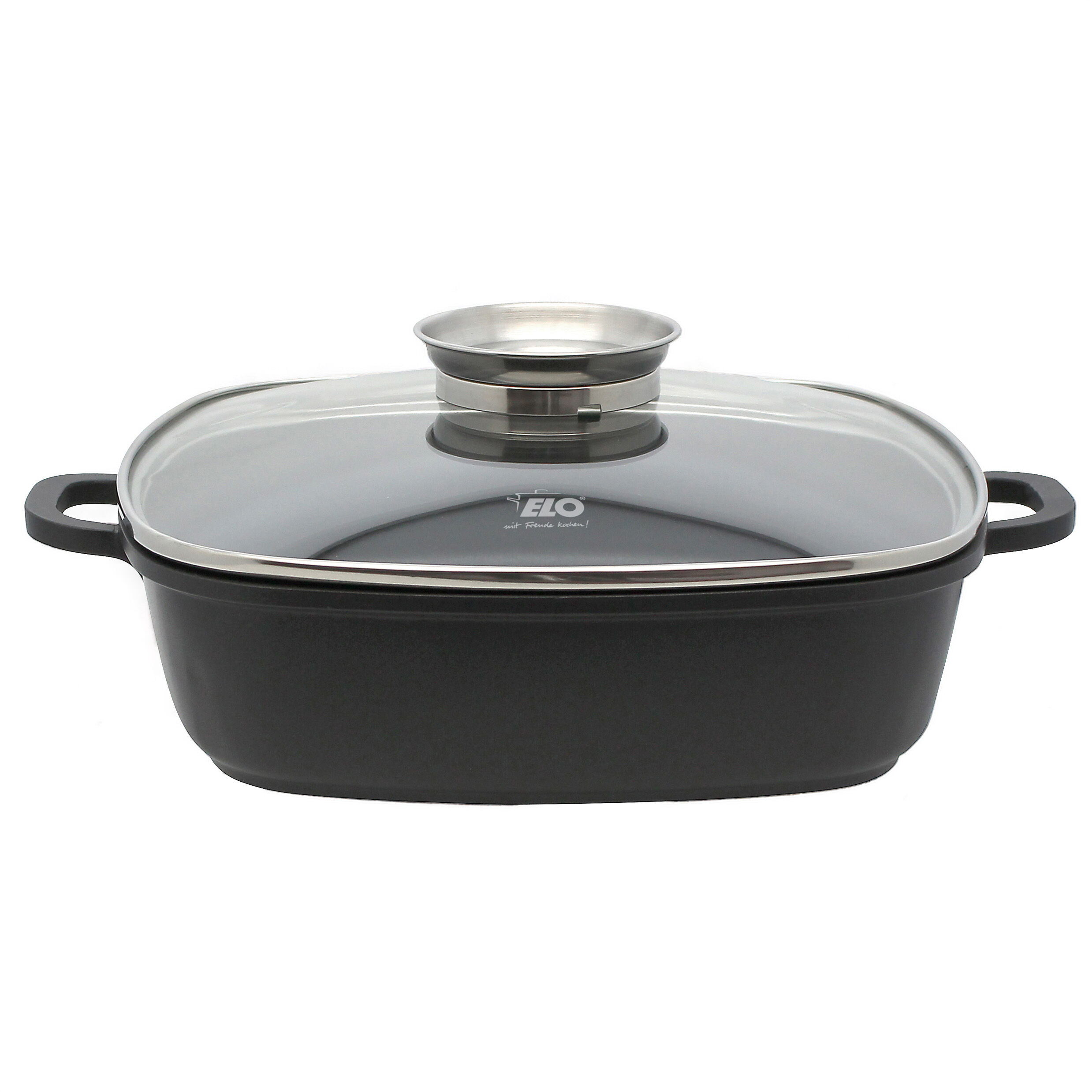 Servierpfanne mit Deckel Alucast, 28x28cm