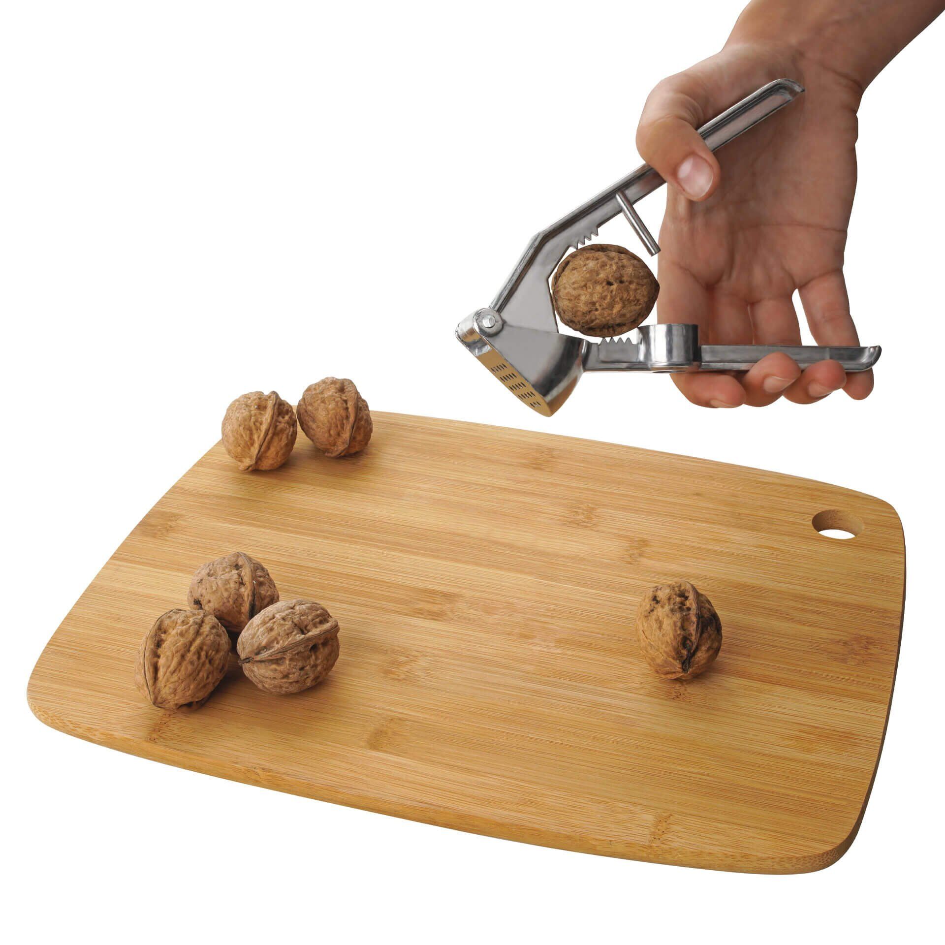 Knoblauchpresse und Entsteiner 3in1, Aluminium