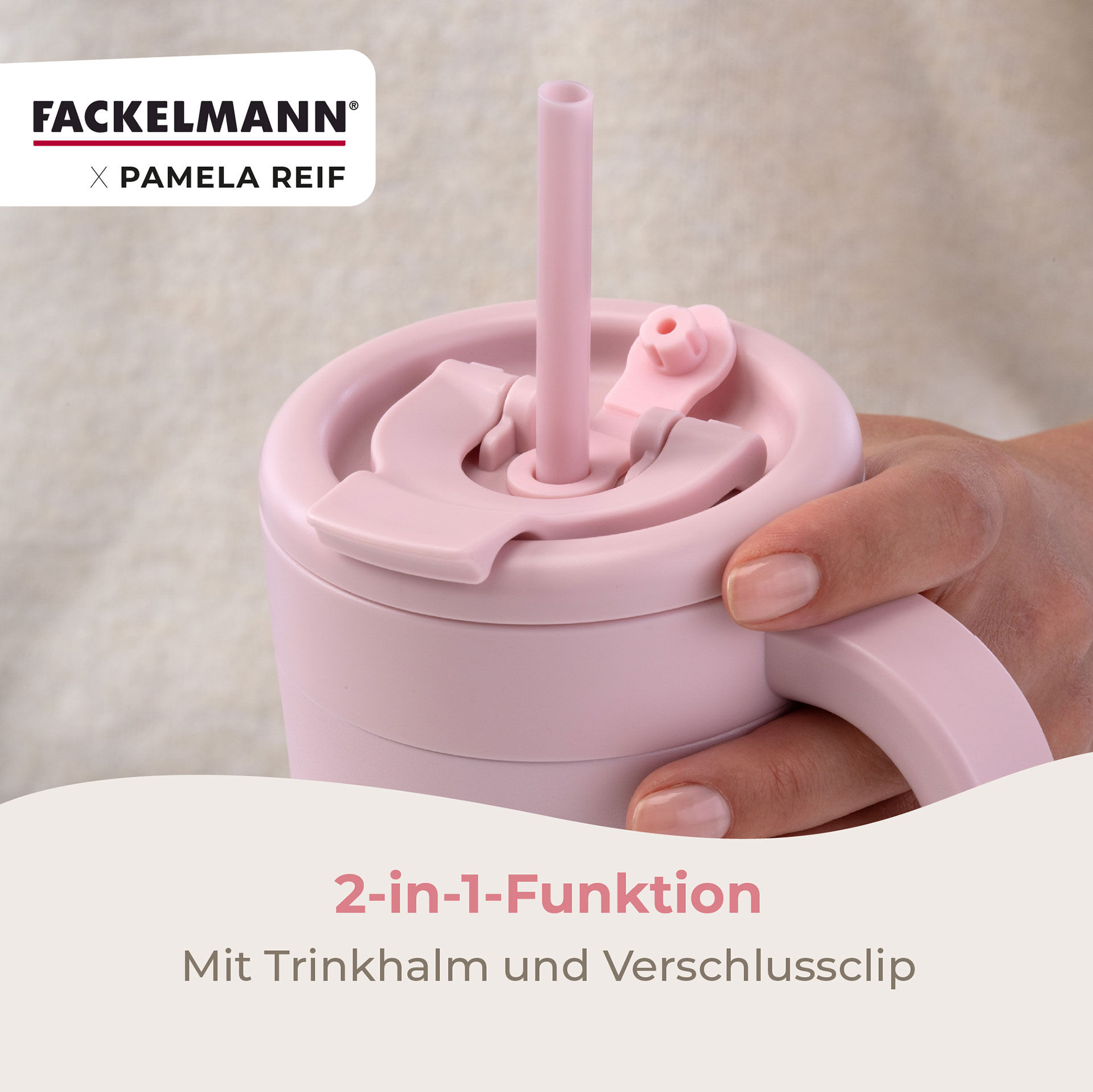 Pamela Reif Thermotrinkbecher Rosa, 720ml