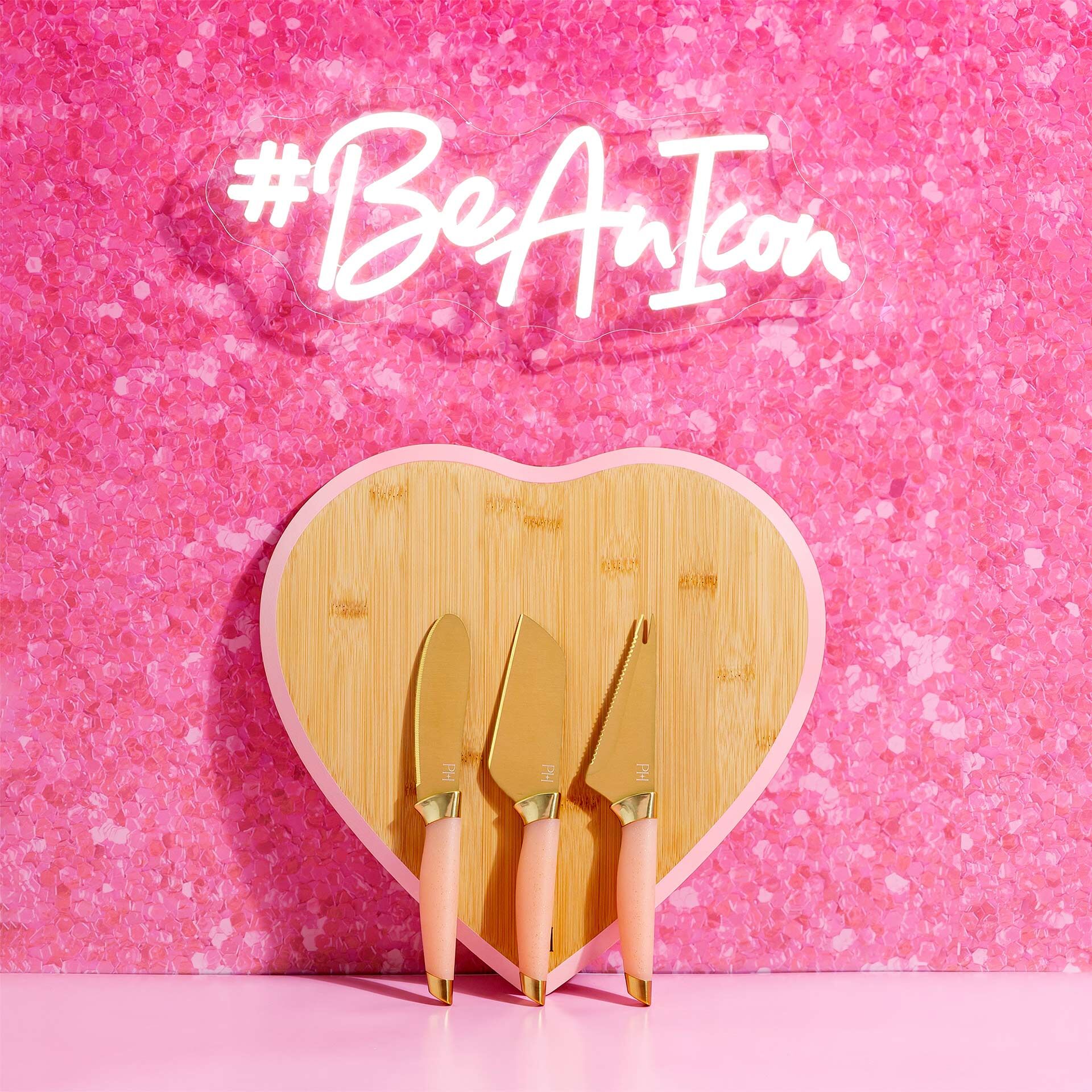 Käsemesser-Set inkl. Schneidebrett, 4-teilig