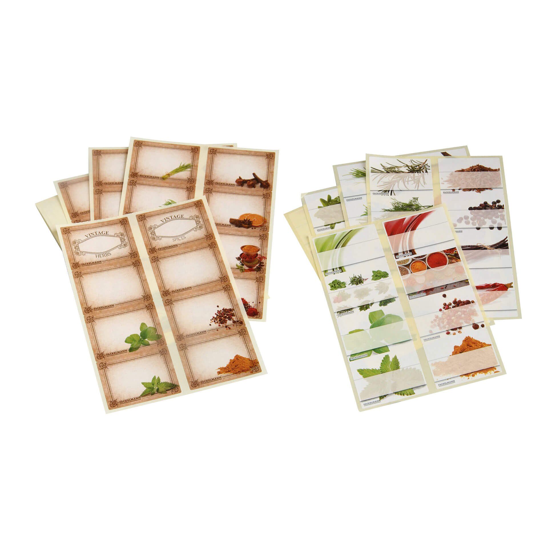 Gewürzetiketten, 64 Stk Gewürzetiketten, 64 Stk