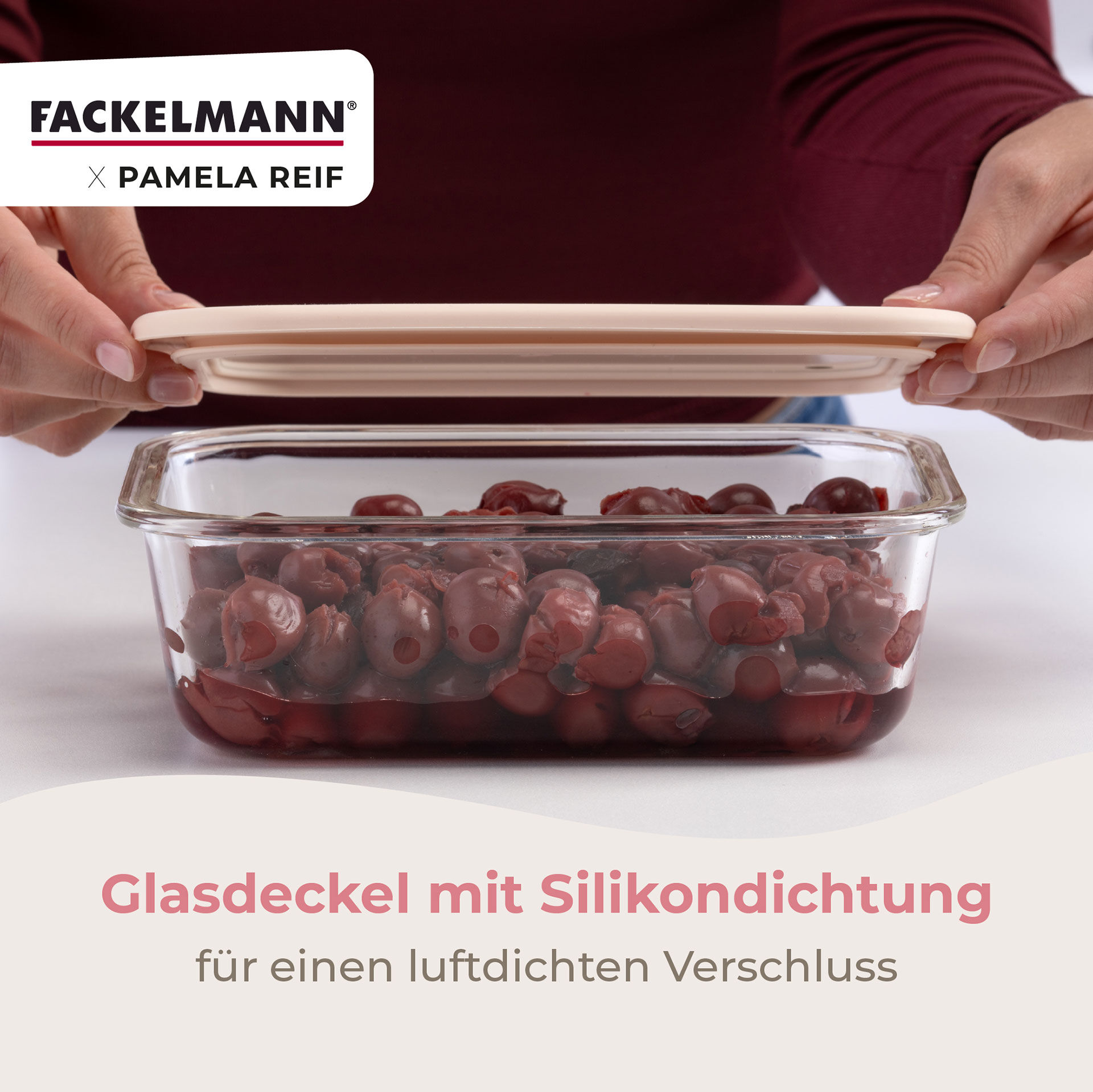 Pamela Reif Vorratsdose Glas, stapelbar
