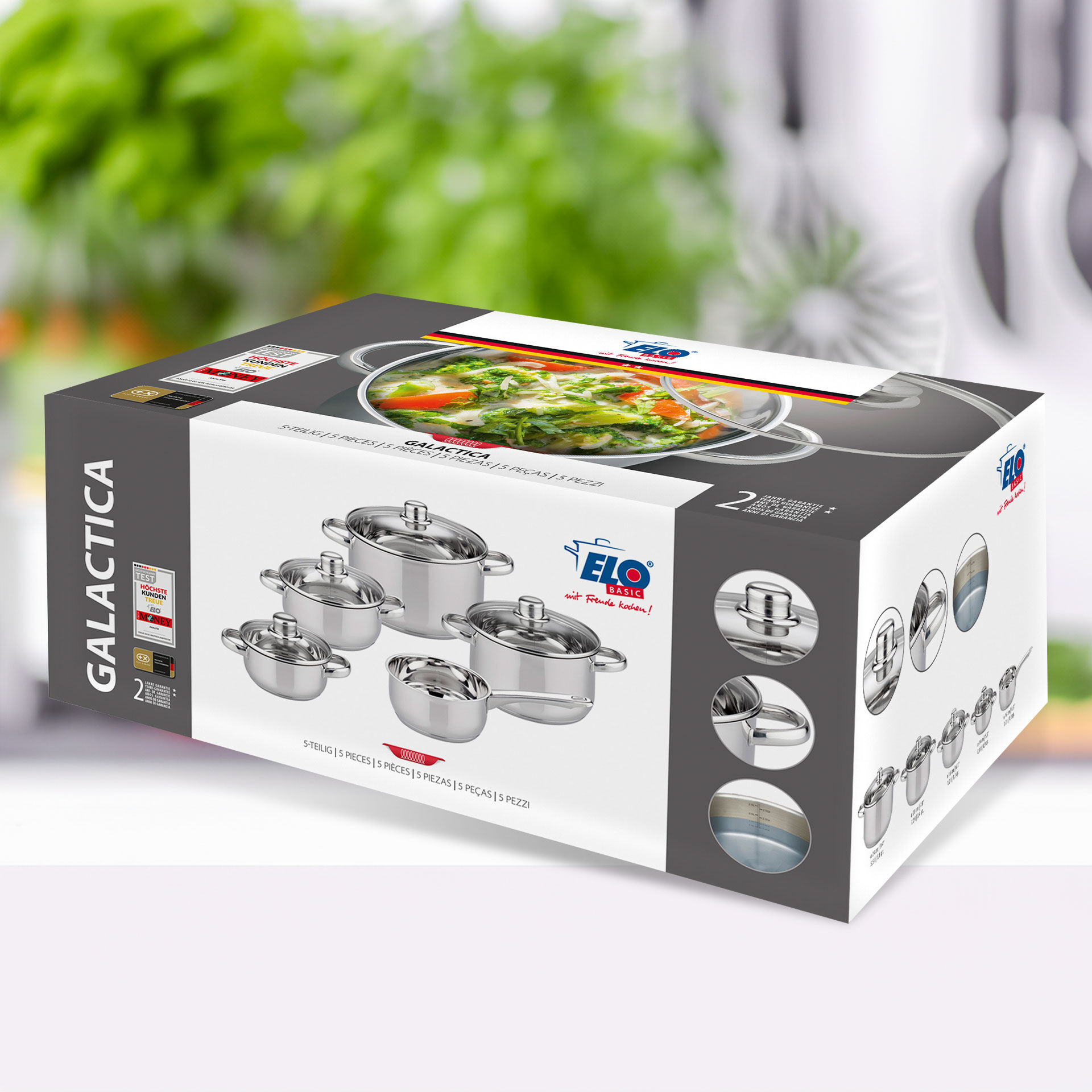 Topf-Set Galactica, 5-teilig