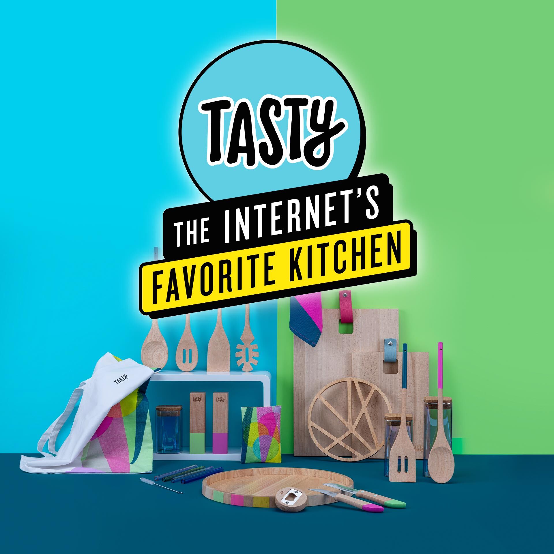 Untersetzer Color Is The New Green, Ø20cm, Holz