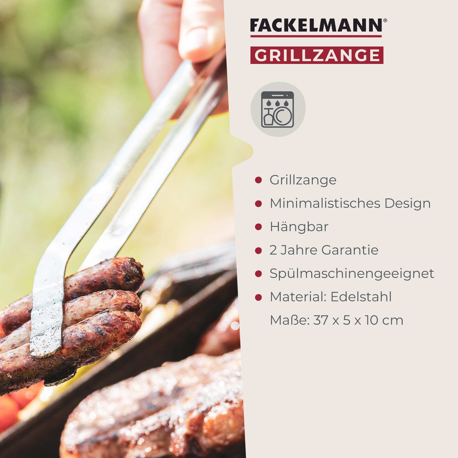 Grillzange, 36cm