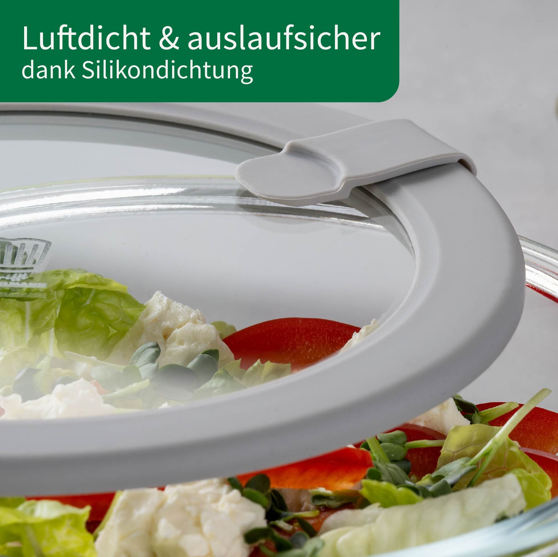 Vorratsdose Glas, rund, 600ml