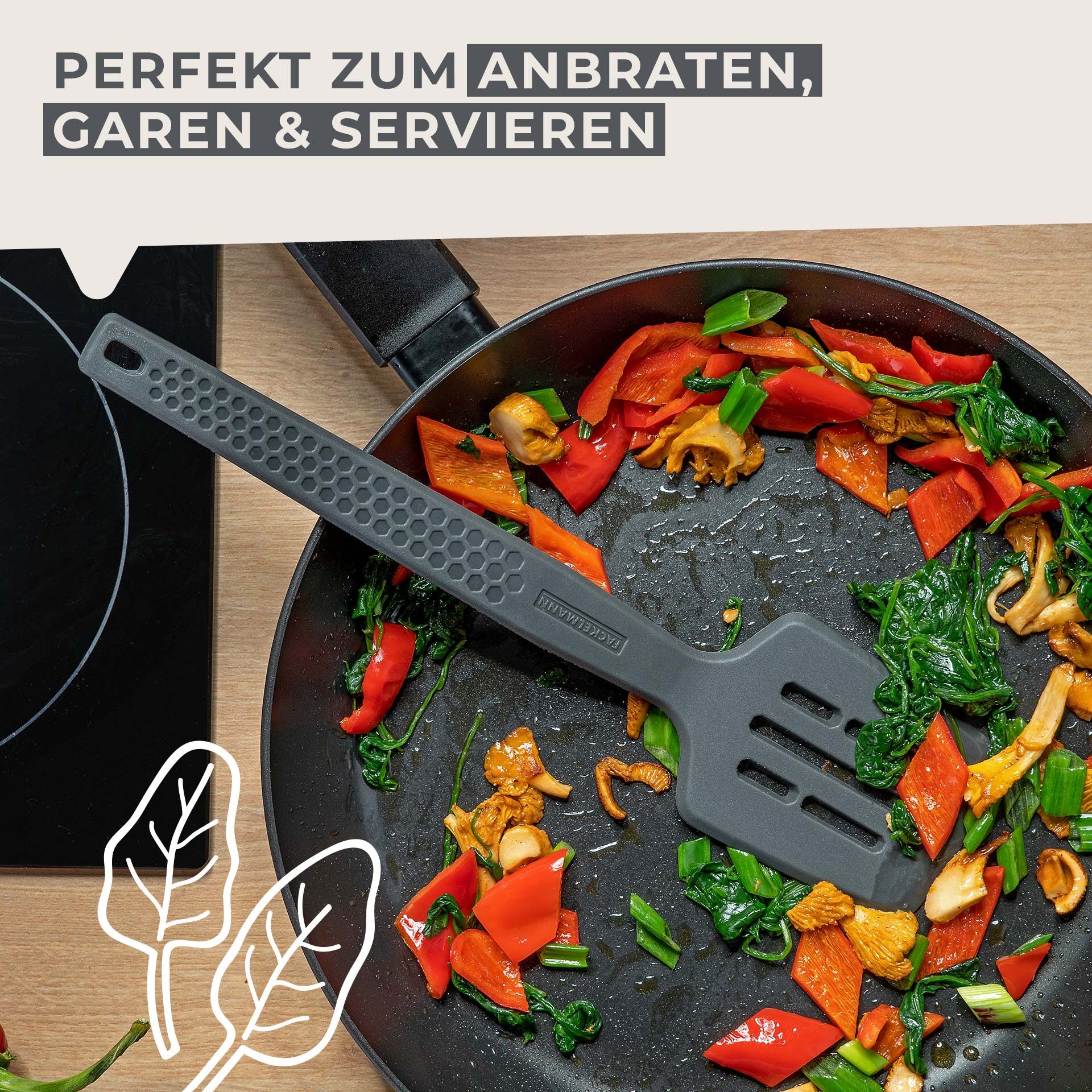 Pfannenwender mit Schlitzen Statement, Silikon