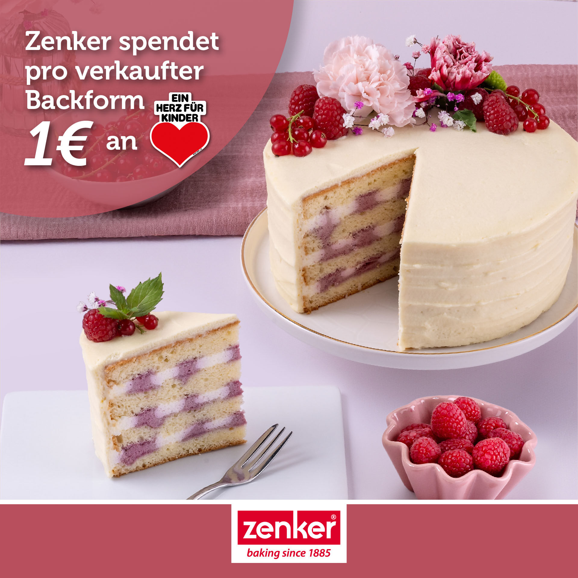 Springform mit Flachboden Beloved +, Ø18cm