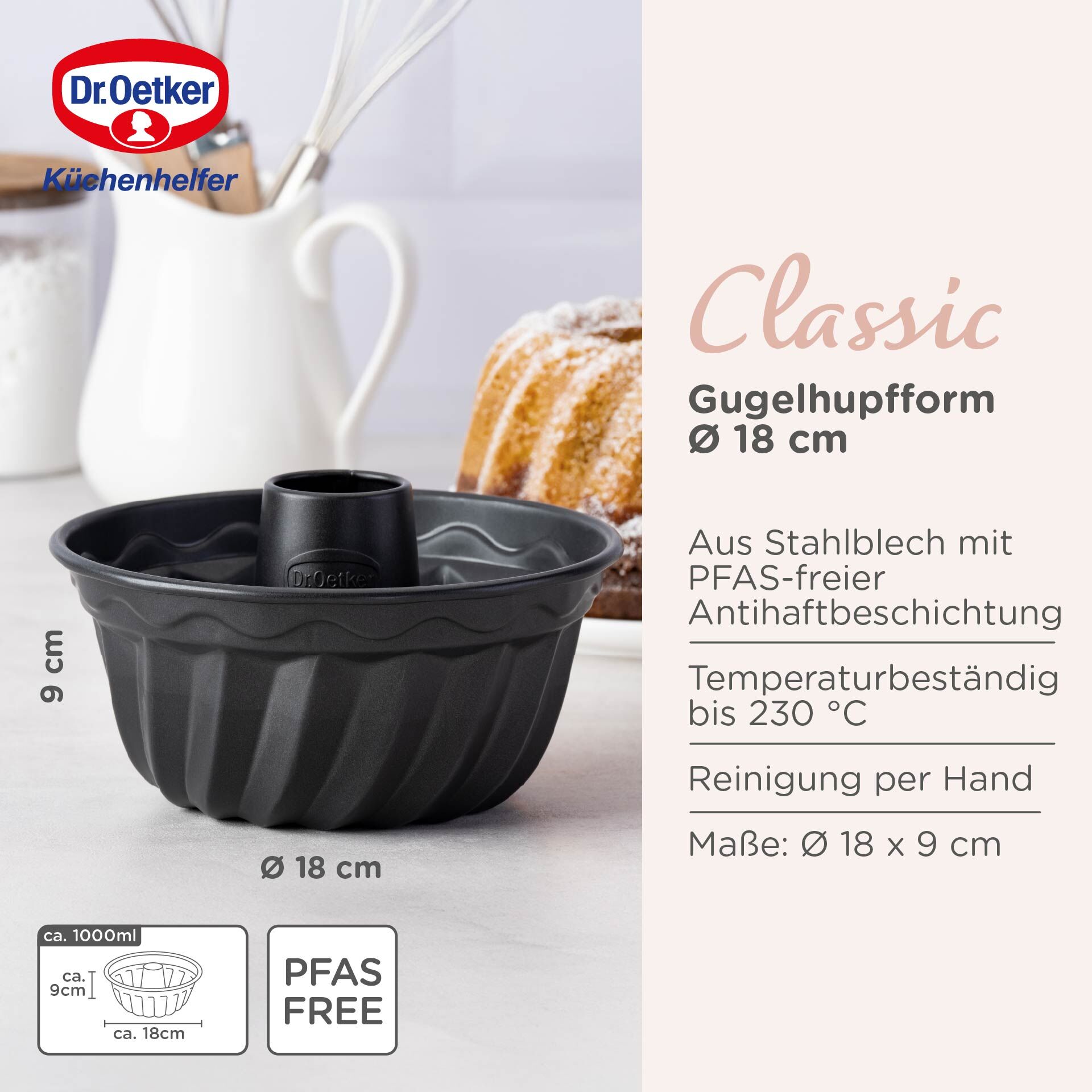Gugelhupfform Classic, Ø18cm