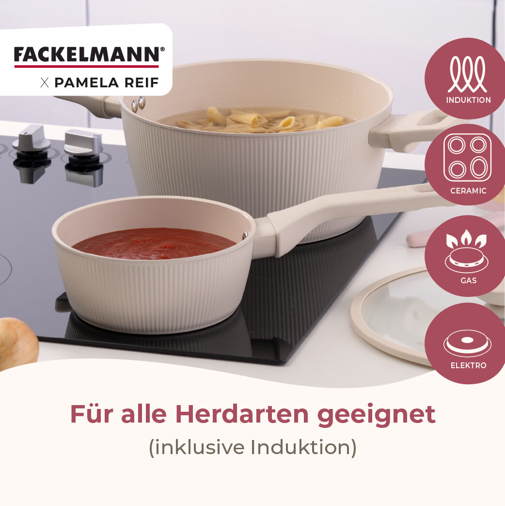 Pamela Reif Kochtopf mit Deckel Shell, Ø20cm