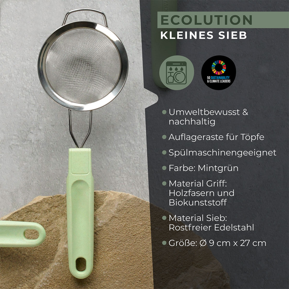 Sieb Ecolution, Ø9cm
