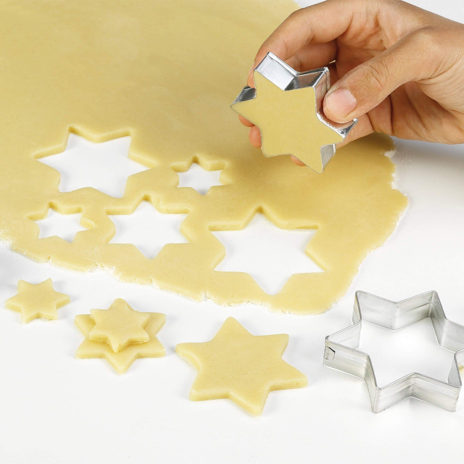 Ausstecher Stern, 4 Stk