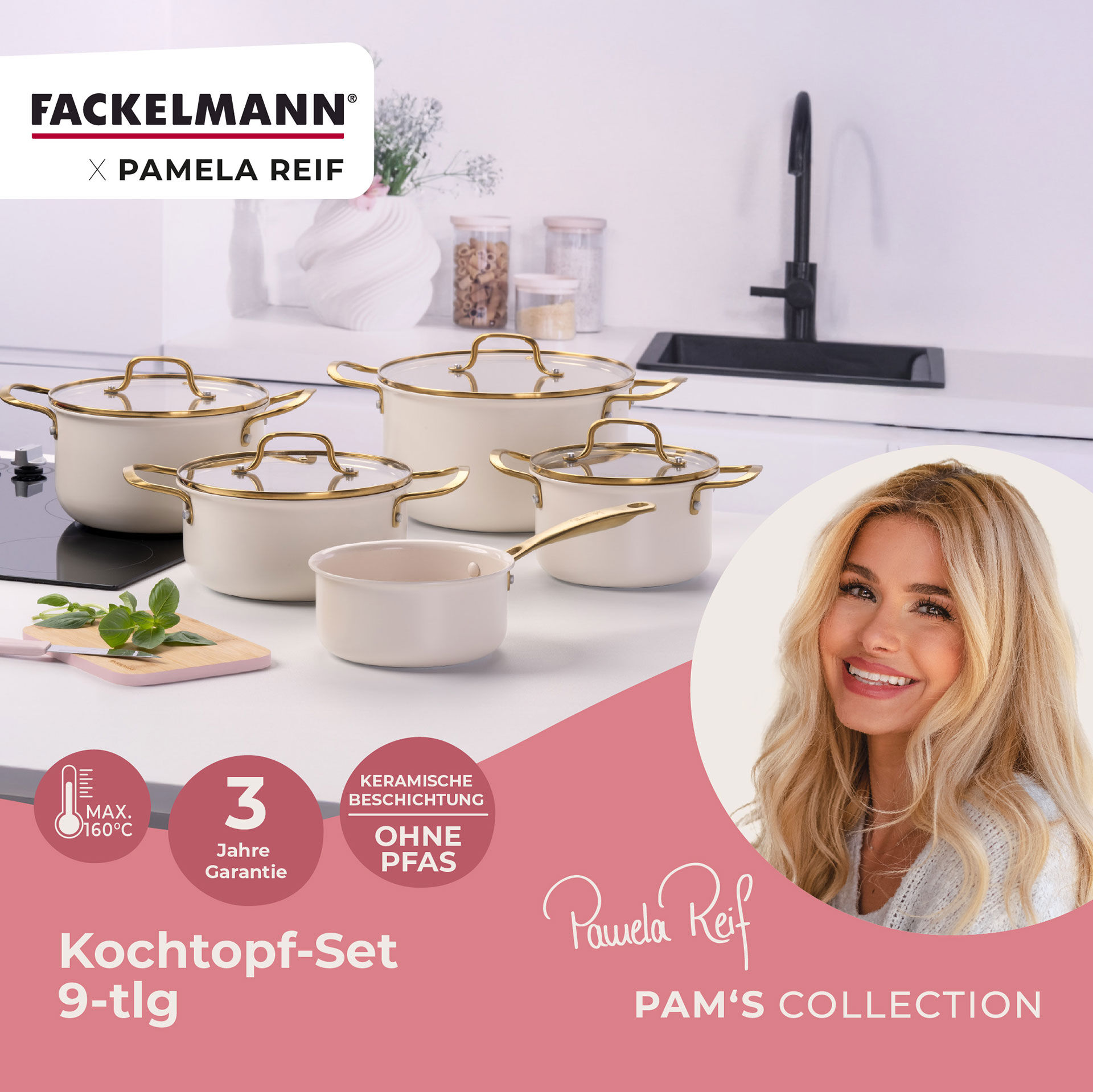 Pamela Reif Kochgeschirr-Set Signature, 9-teilig