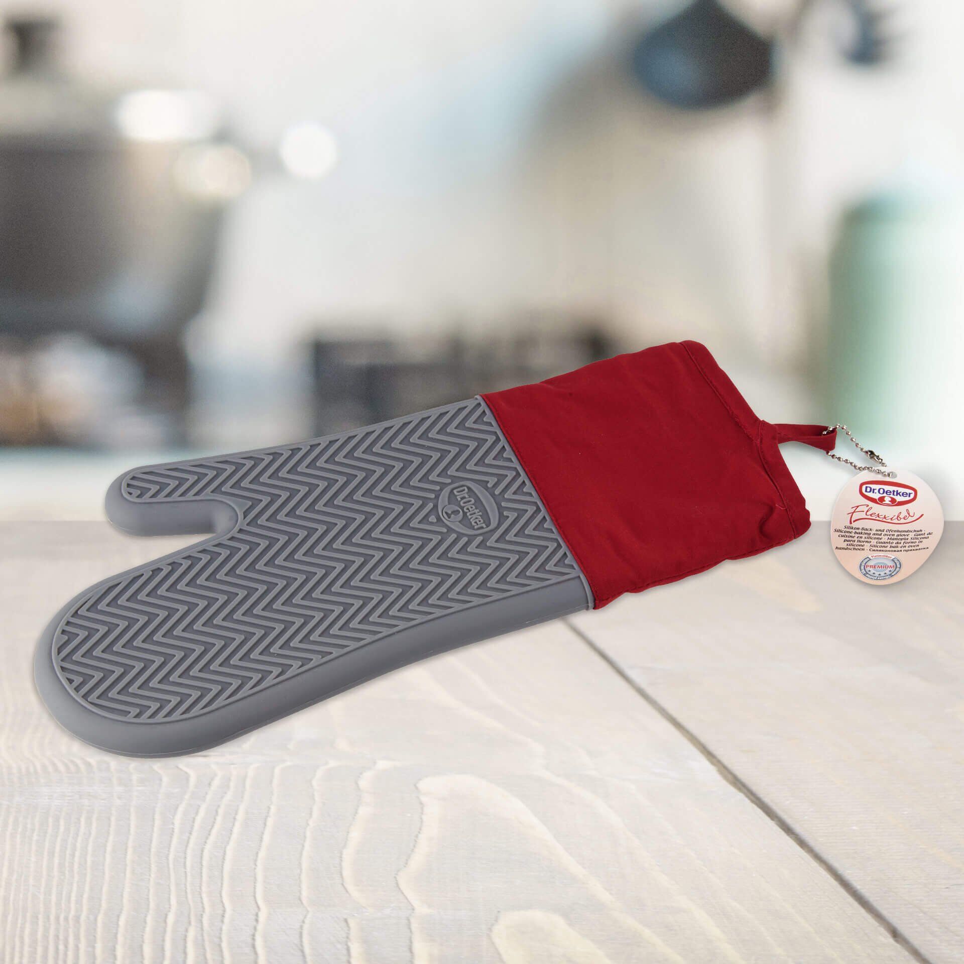 Ofenhandschuh Flexxibel Love, Silikon