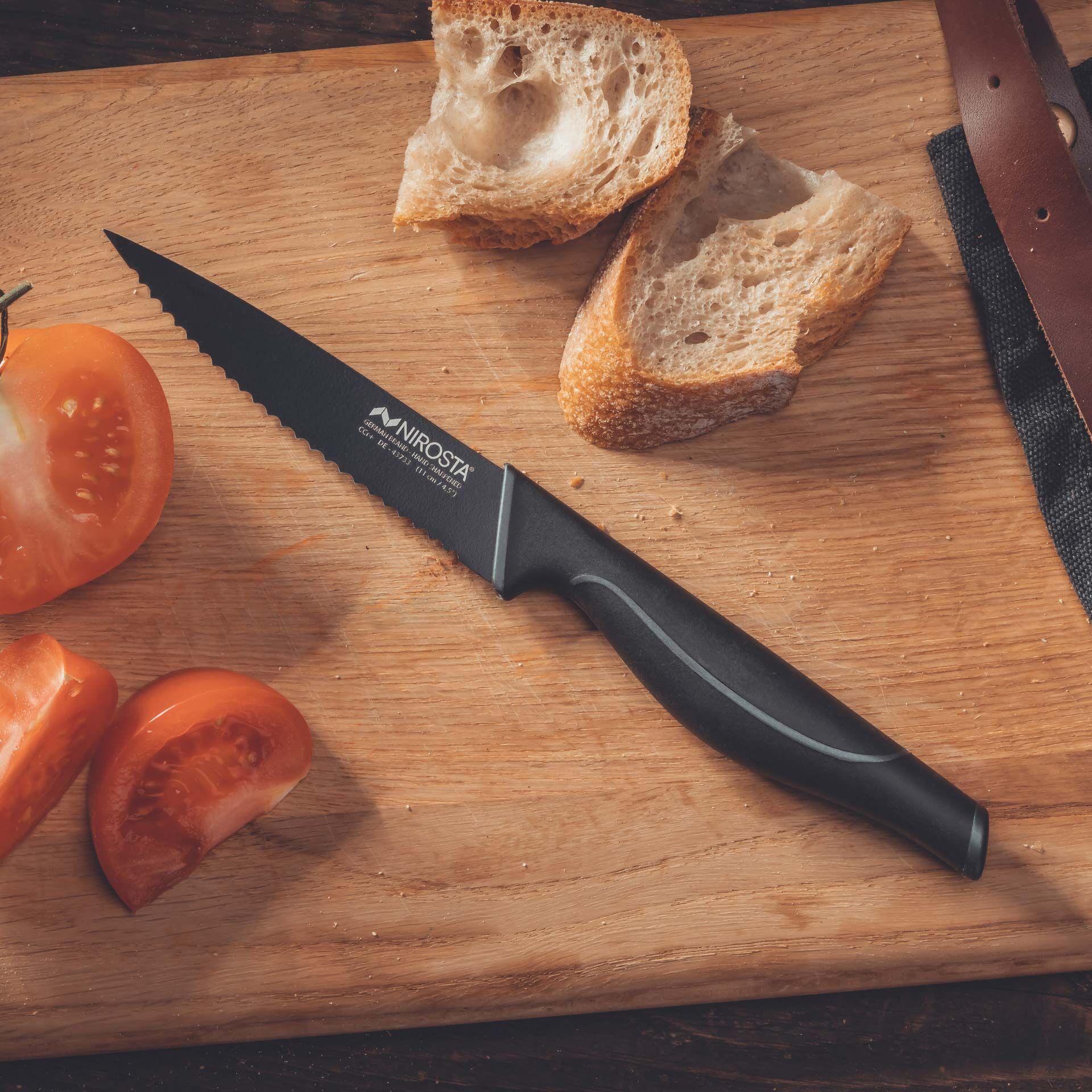 Küchenmesser gezahnt Wave, 11cm Klinge