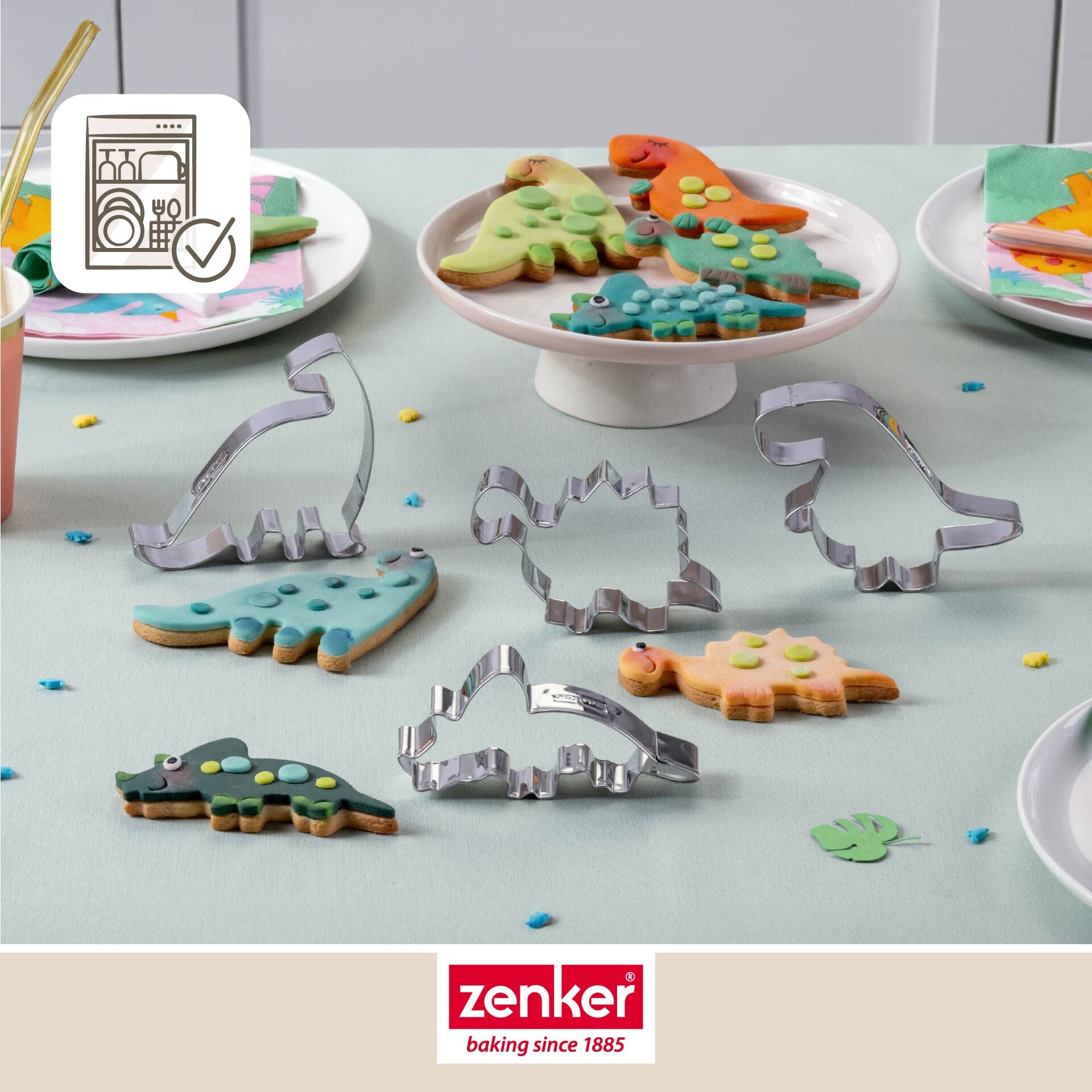 Dinosaurier-Ausstecher-Set, 4-teilig