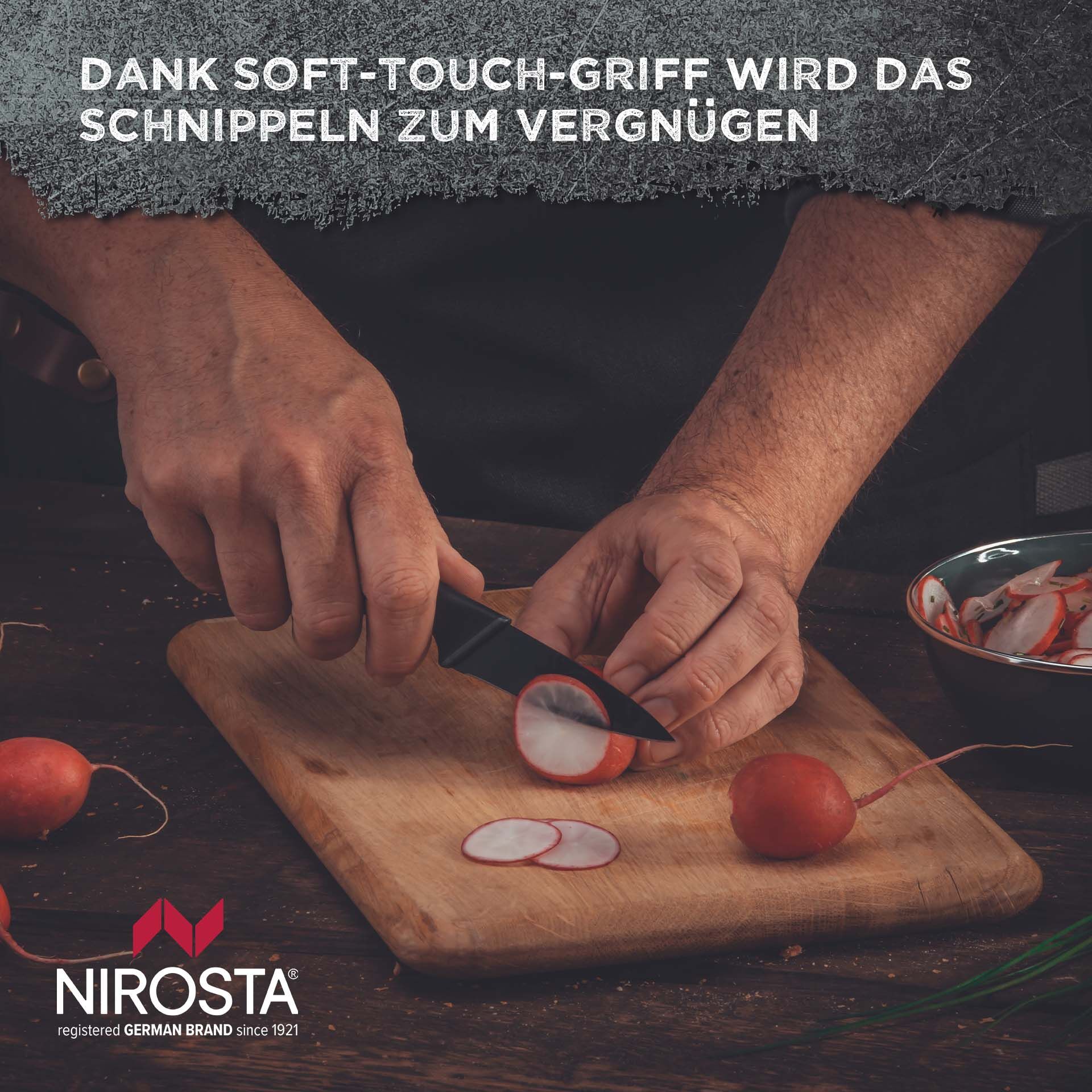 Gemüsemesser Wave, 9cm Klinge