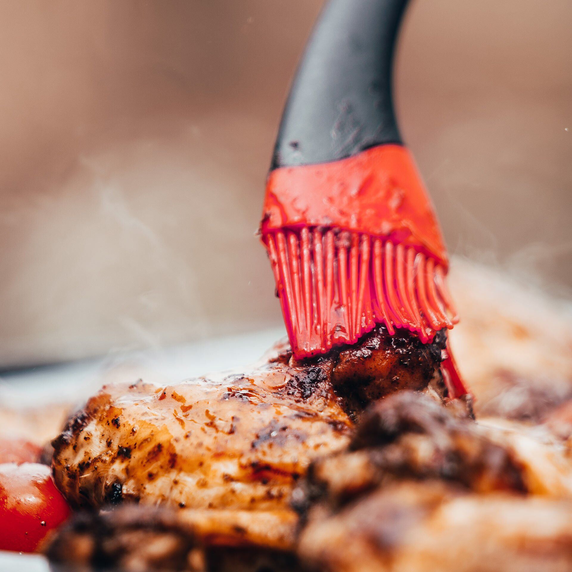 Profi-Grillpinsel, 35 cm, Silikon