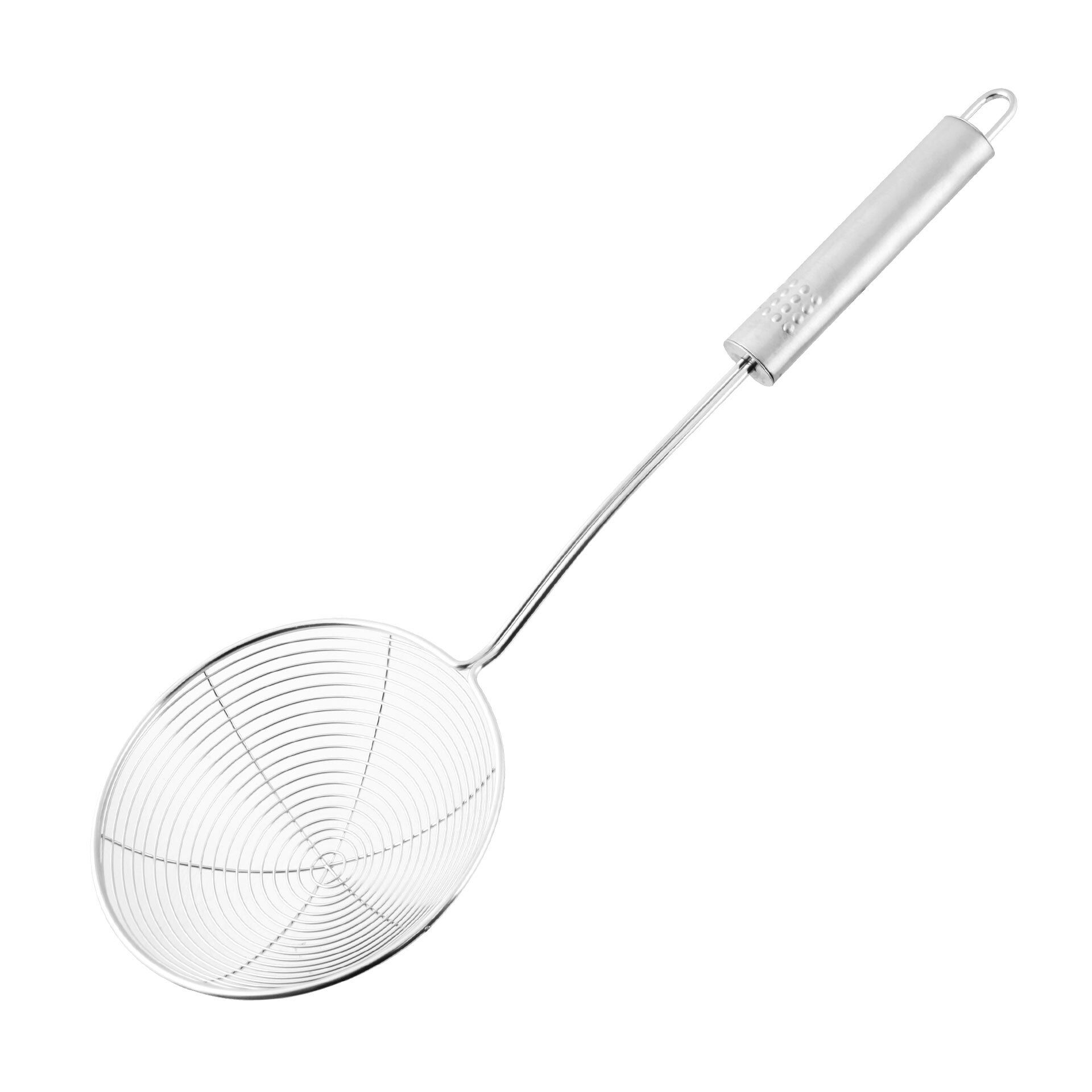 Abseihlöffel Ovalgriff, 35cm, Drahtgeflecht