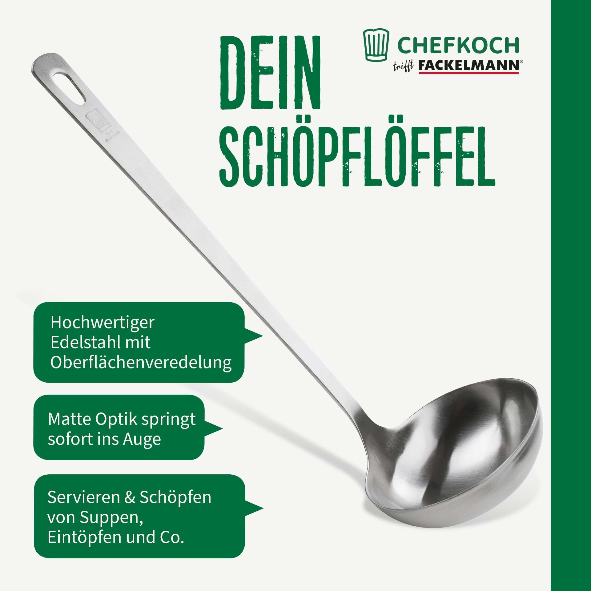 Schöpflöffel Berlin, 32cm, Edelstahl