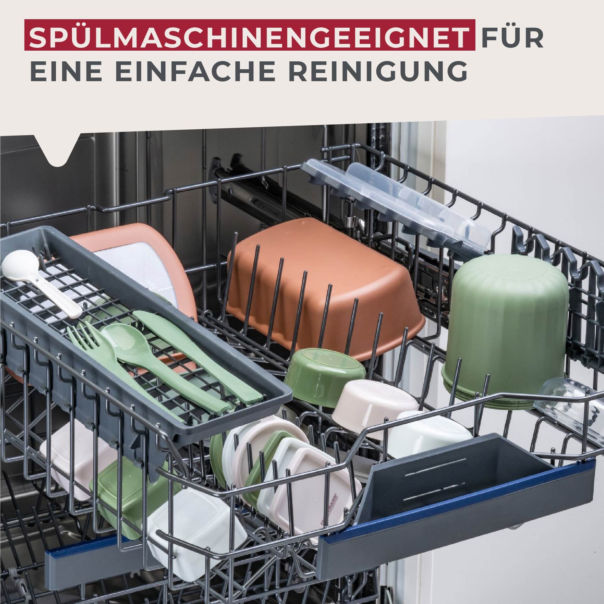 Müsli to go Becher inkl. Löffel, Be The Move, 500ml, grün