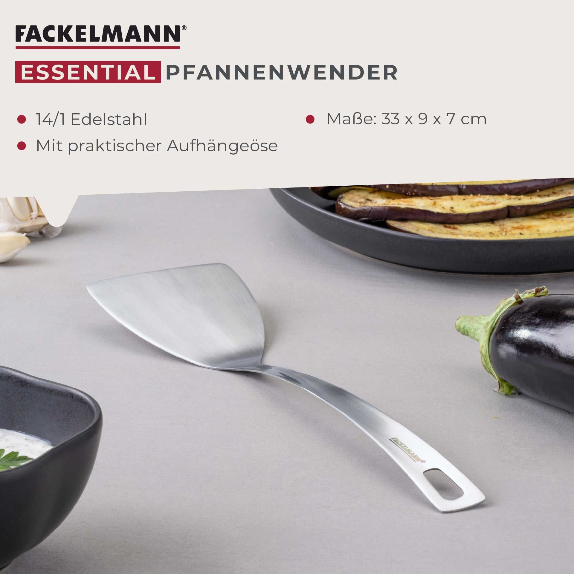 Pfannenwender Essential, Edelstahl