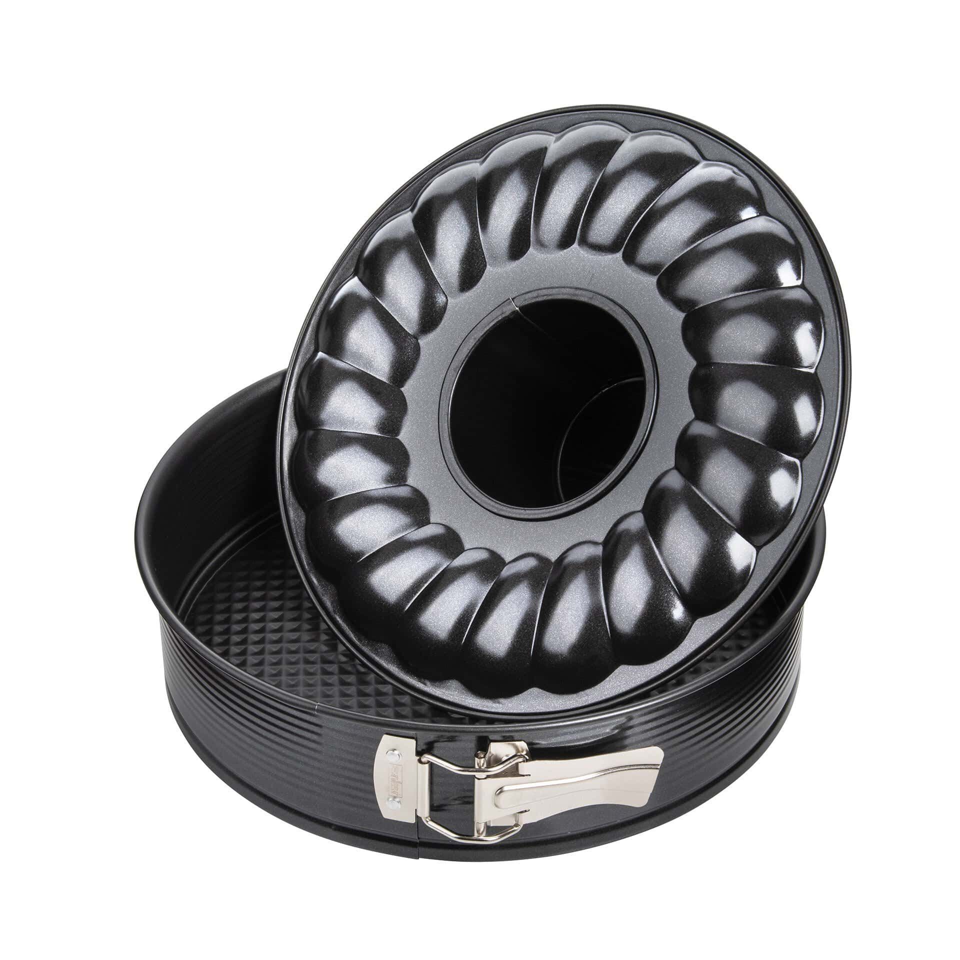 Springform mit Flach- und Rohrboden Black Metallic, Ø26cm