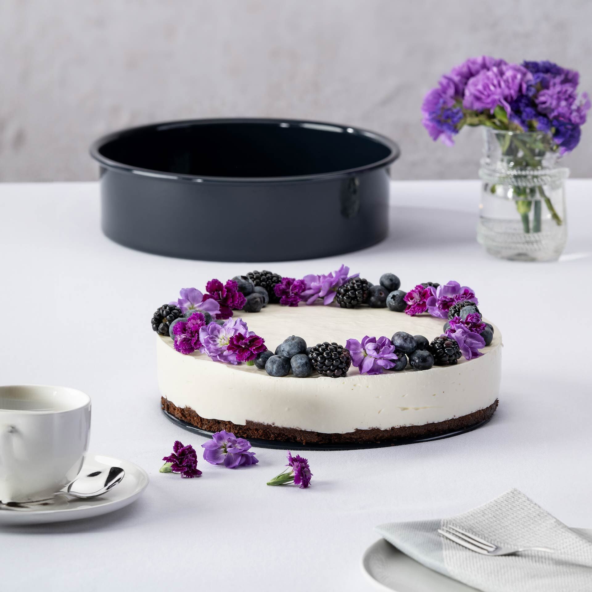 Backform mit Hebeboden Back-Liebe Emaille, Ø26cm