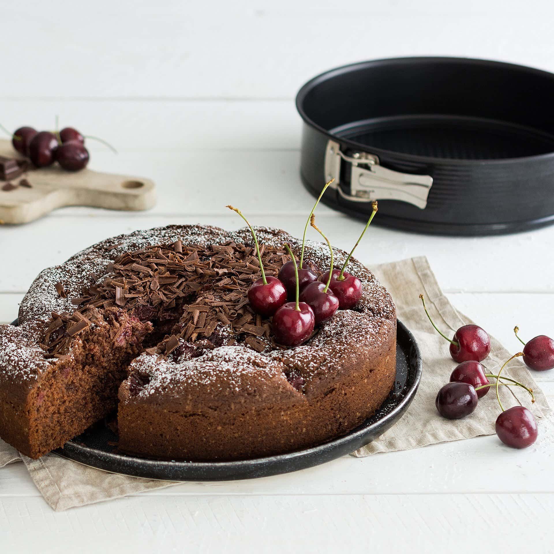 Springform mit Flach- und Rohrboden Black Metallic, Ø28cm