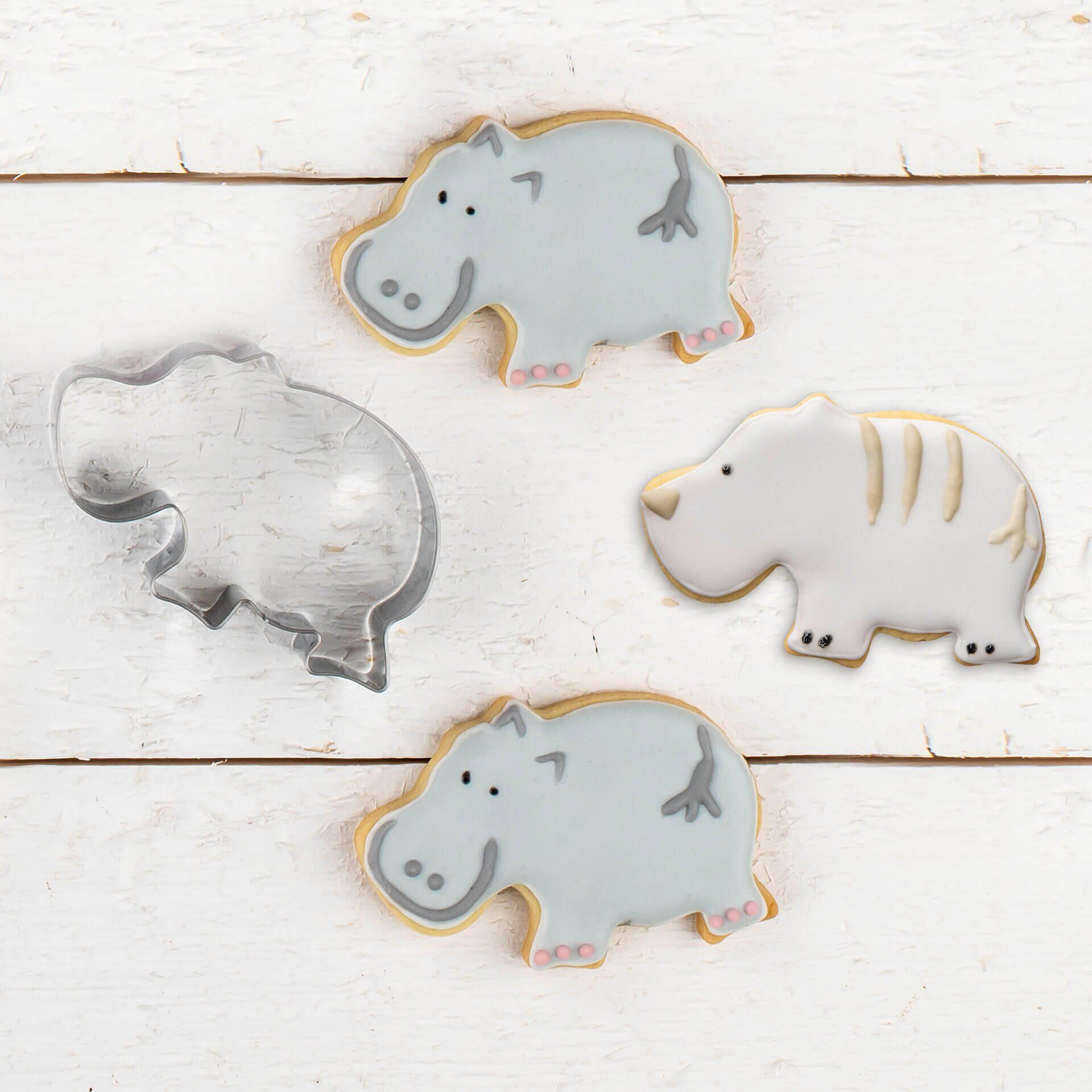 Ausstecher Nilpferd Happy Baking, 5,5x7,8cm