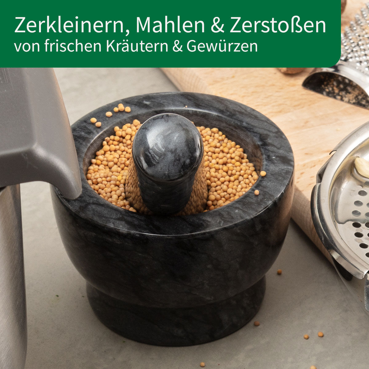 Mörser und Stößel, Granit