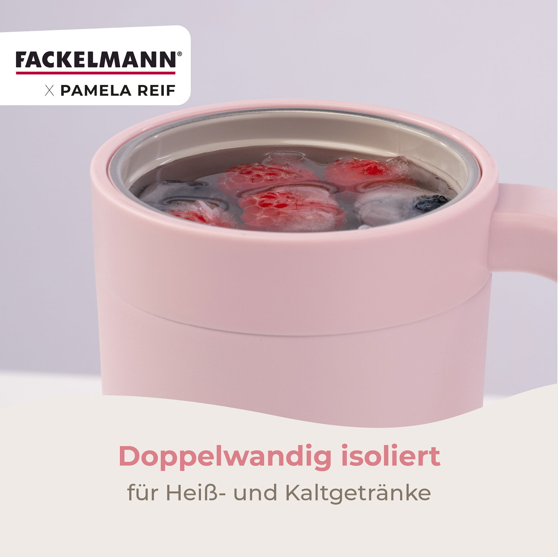 Pamela Reif Thermotrinkbecher Rosa, 720ml