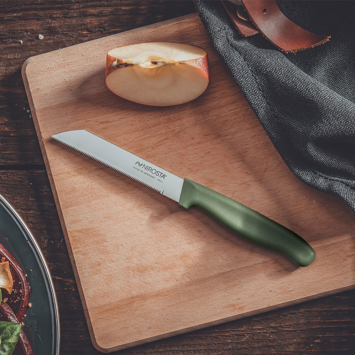 Gemüsemesser Elemental, 9cm Klinge, grün