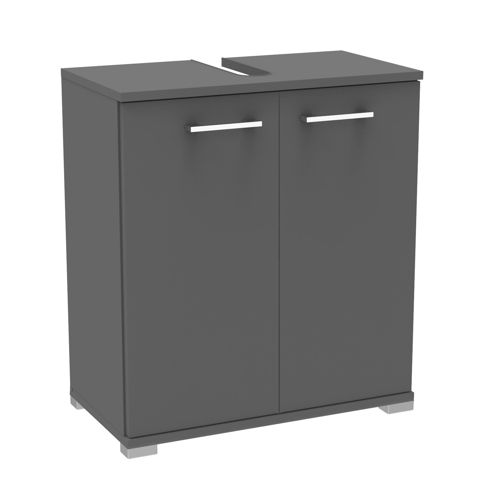 Waschbeckenunterschrank Easy, 60cm, Anthrazit, stehend