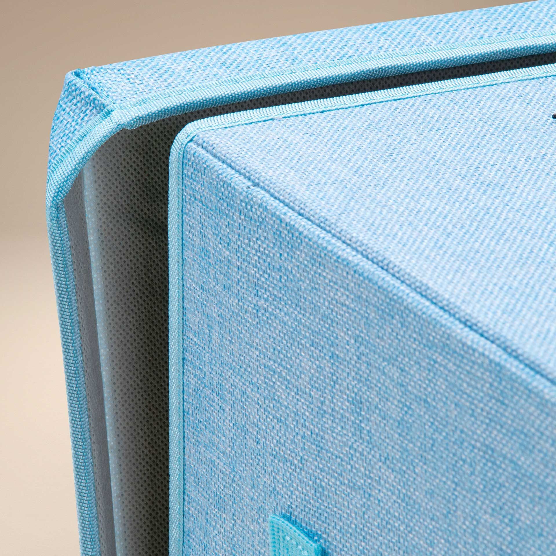 Aufbewahrungsbox mit Deckel, Waschbär, blau, 33x33x33cm