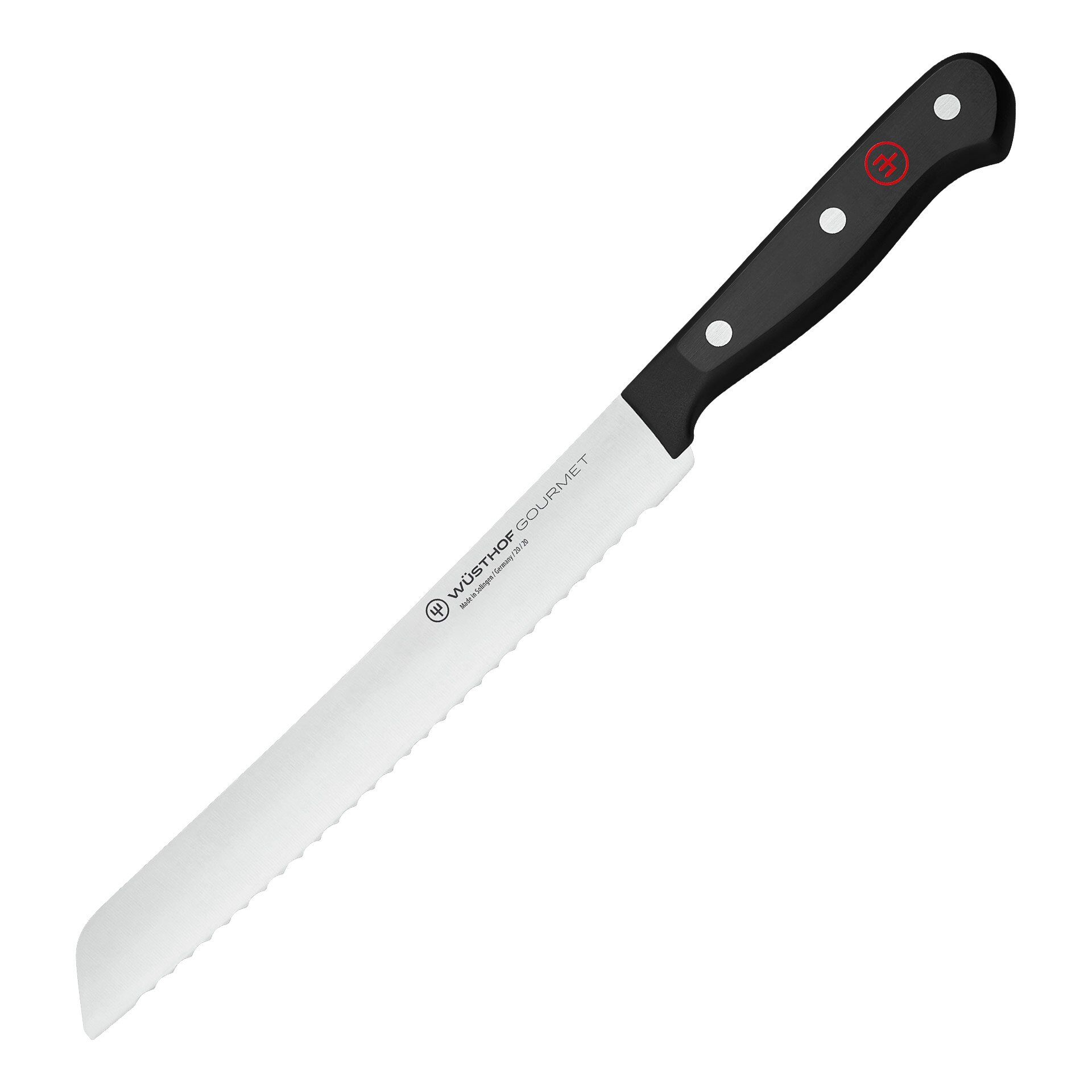 Brotmesser Gourmet, Edelstahl, 20cm Klinge
