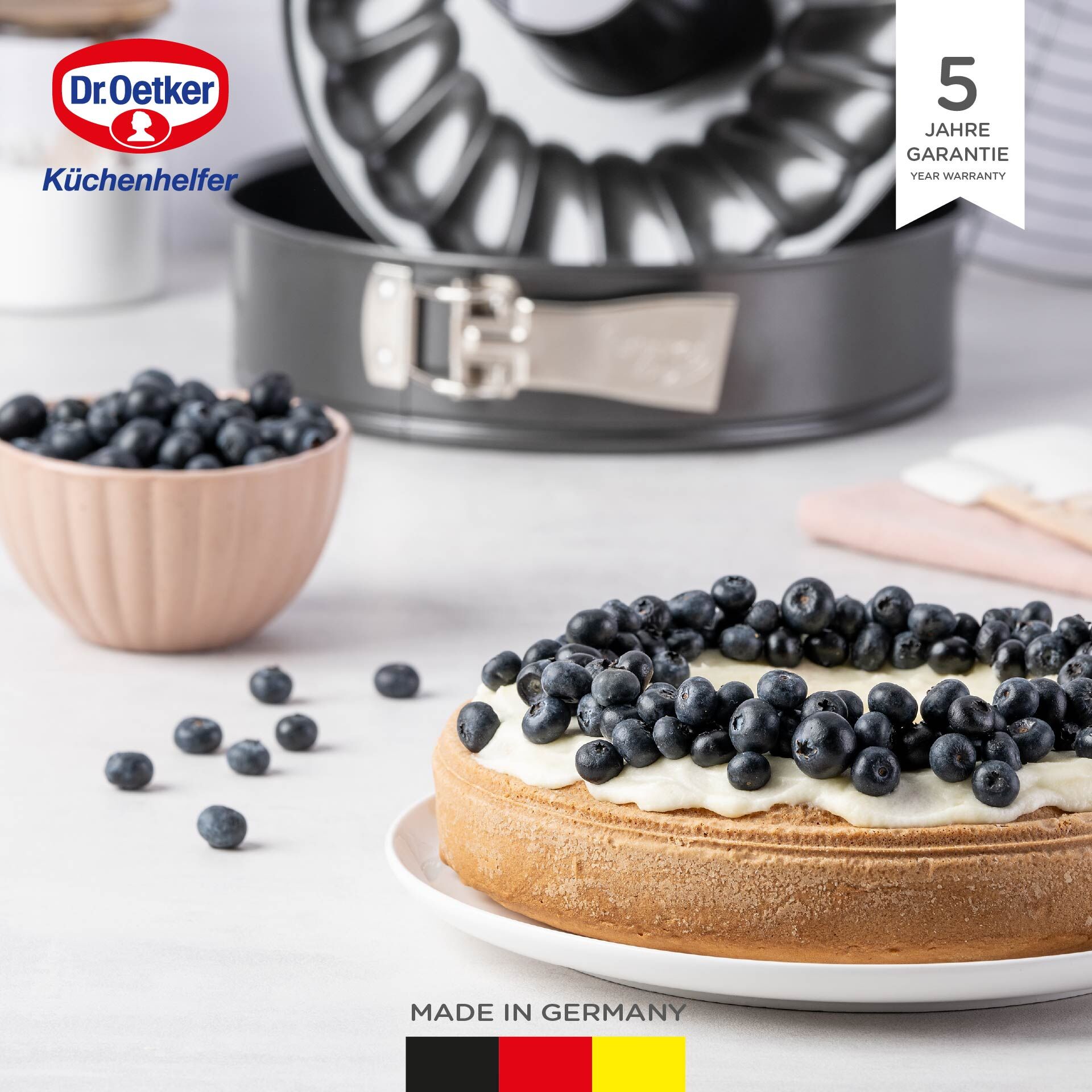 Springform mit Flach- und Rohrboden Classic, Ø26cm