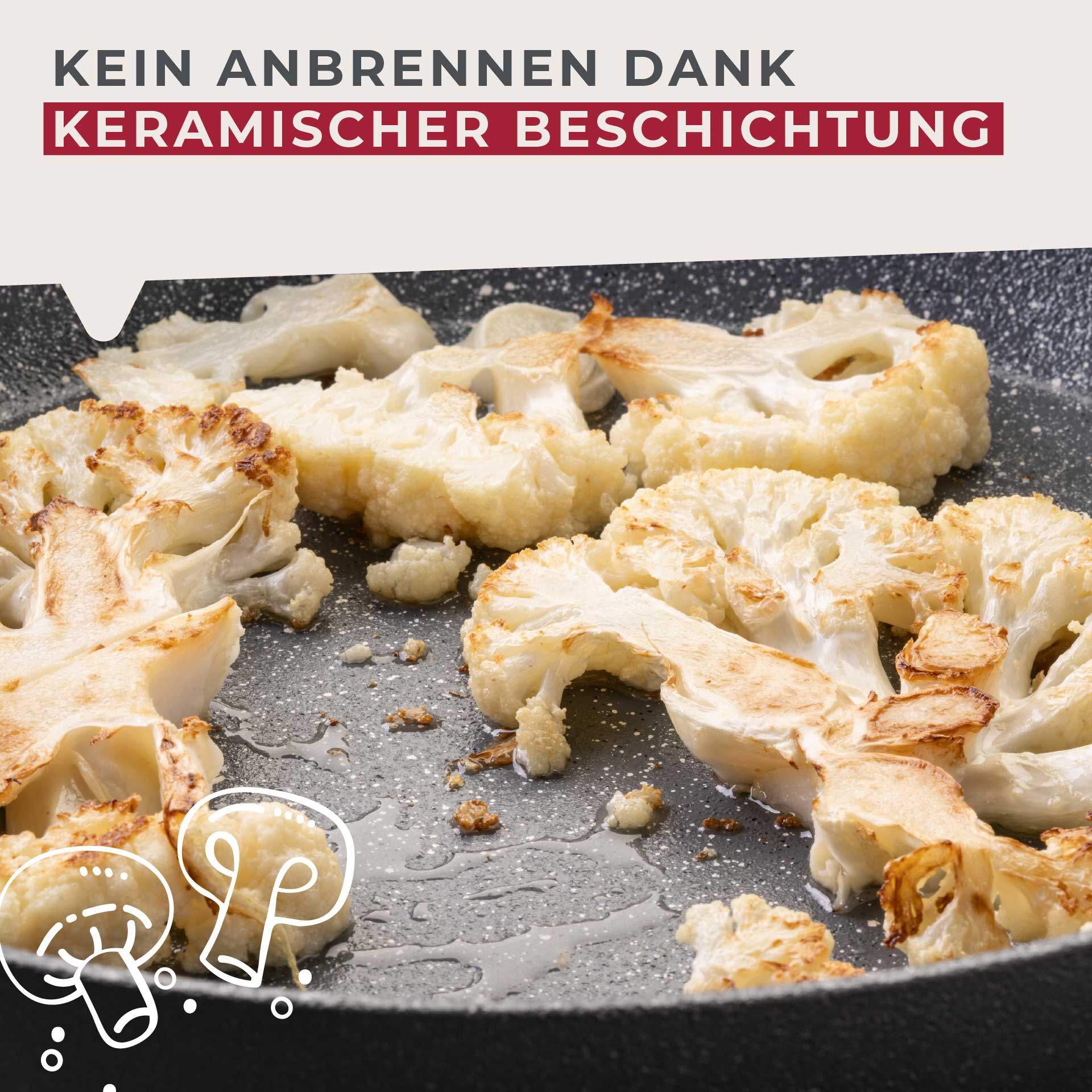 Bratpfanne Cosmo, Keramik, antihaft , Ø32cm