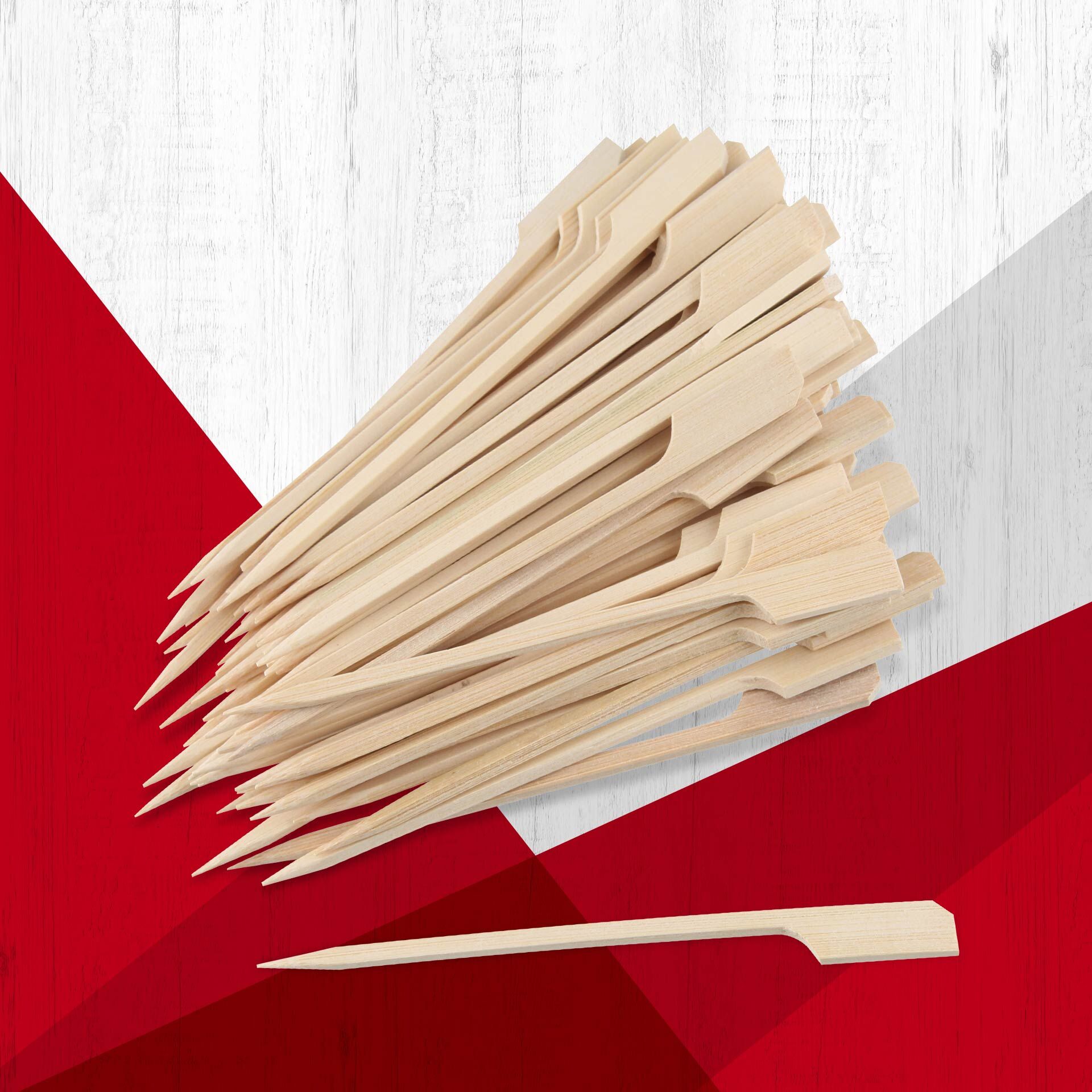 Fingerfood-Sticks, 9cm, 100 Stk, FSC™-zertifizierter Bambus