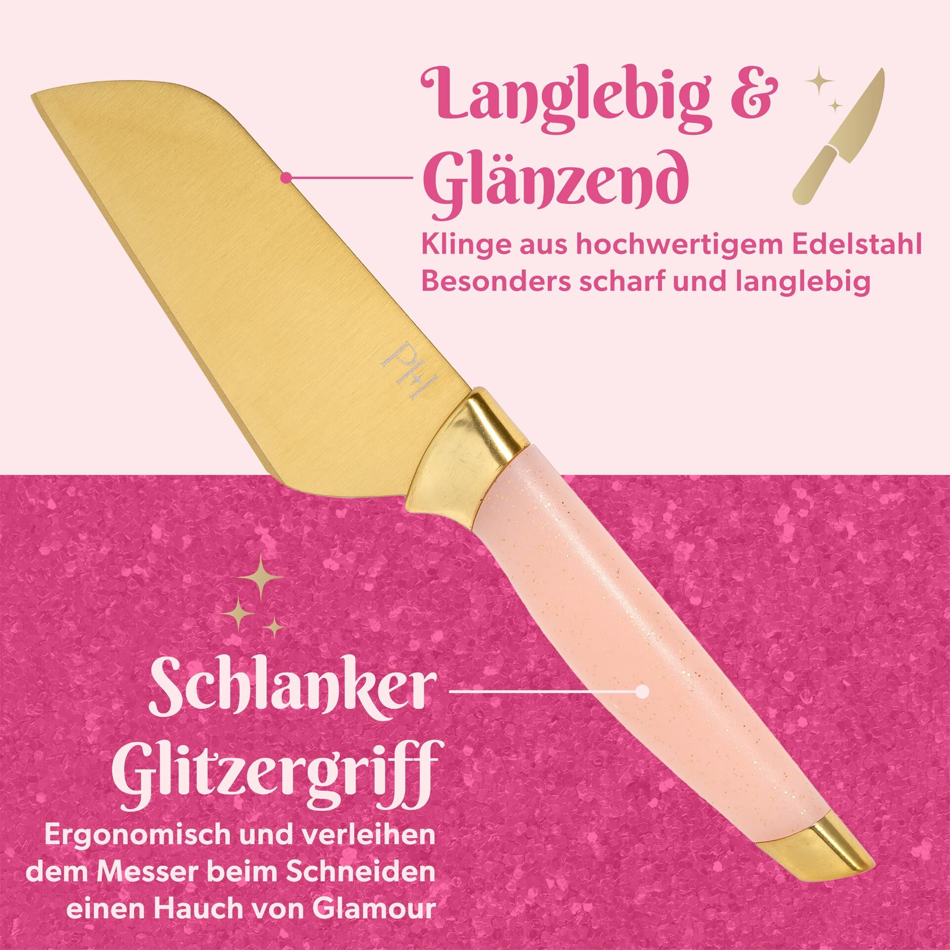 Käsemesser-Set inkl. Schneidebrett, 4-teilig