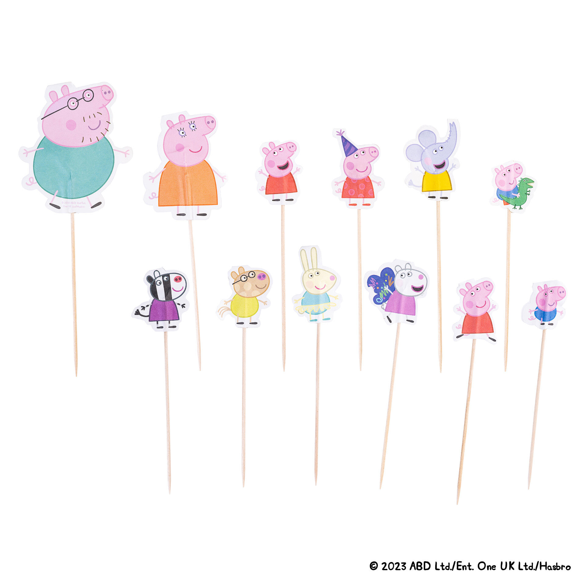 Party-Picker Peppa, Freunde & Familie, 24 Stk Party-Picker Peppa, Freunde & Familie, 24 Stk