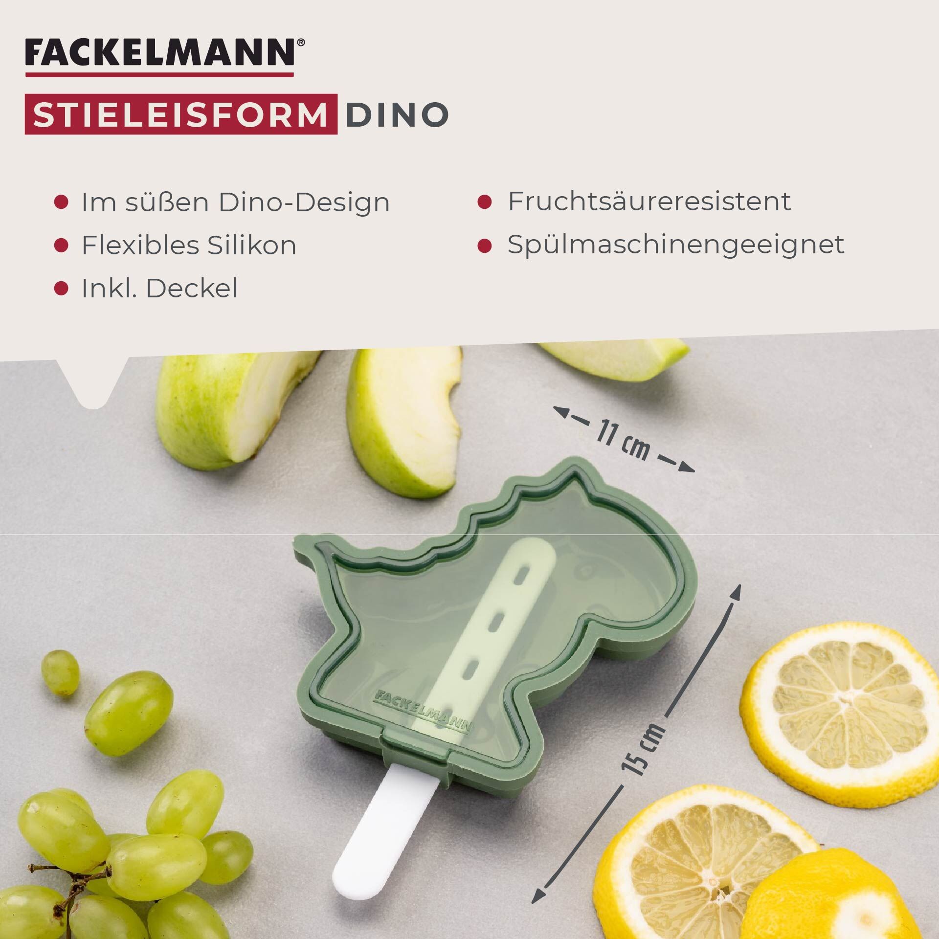 Eisform mit Stiel Dinosaurier