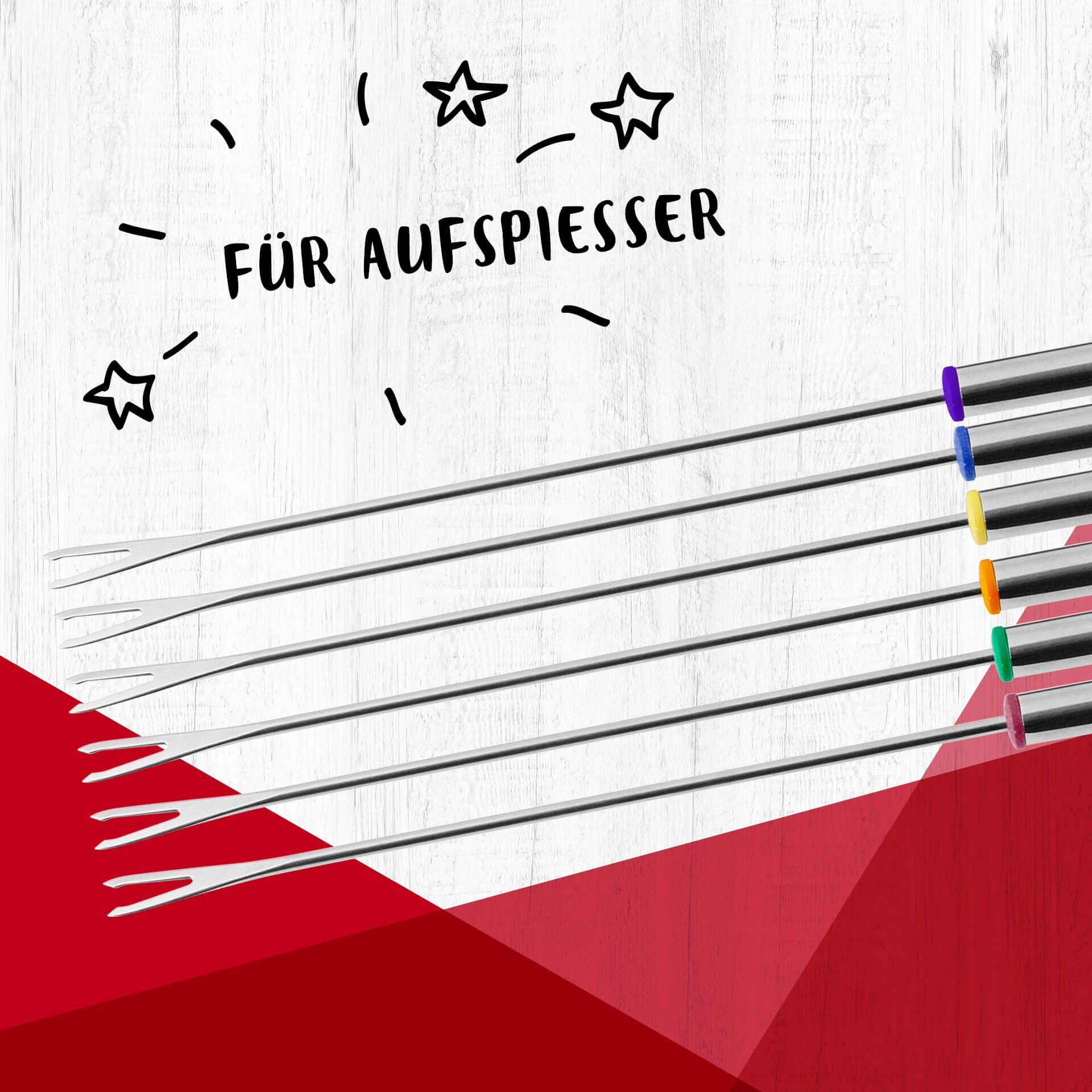 Fonduegabel, 24cm, 6-teilig