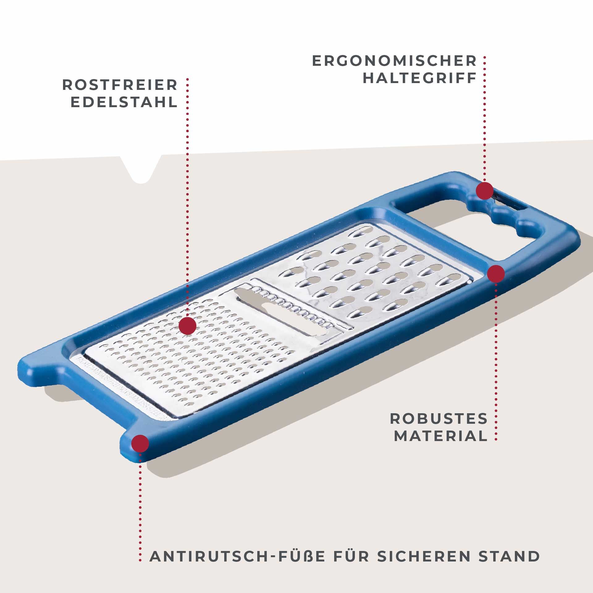 Universalreibe Essential, blau