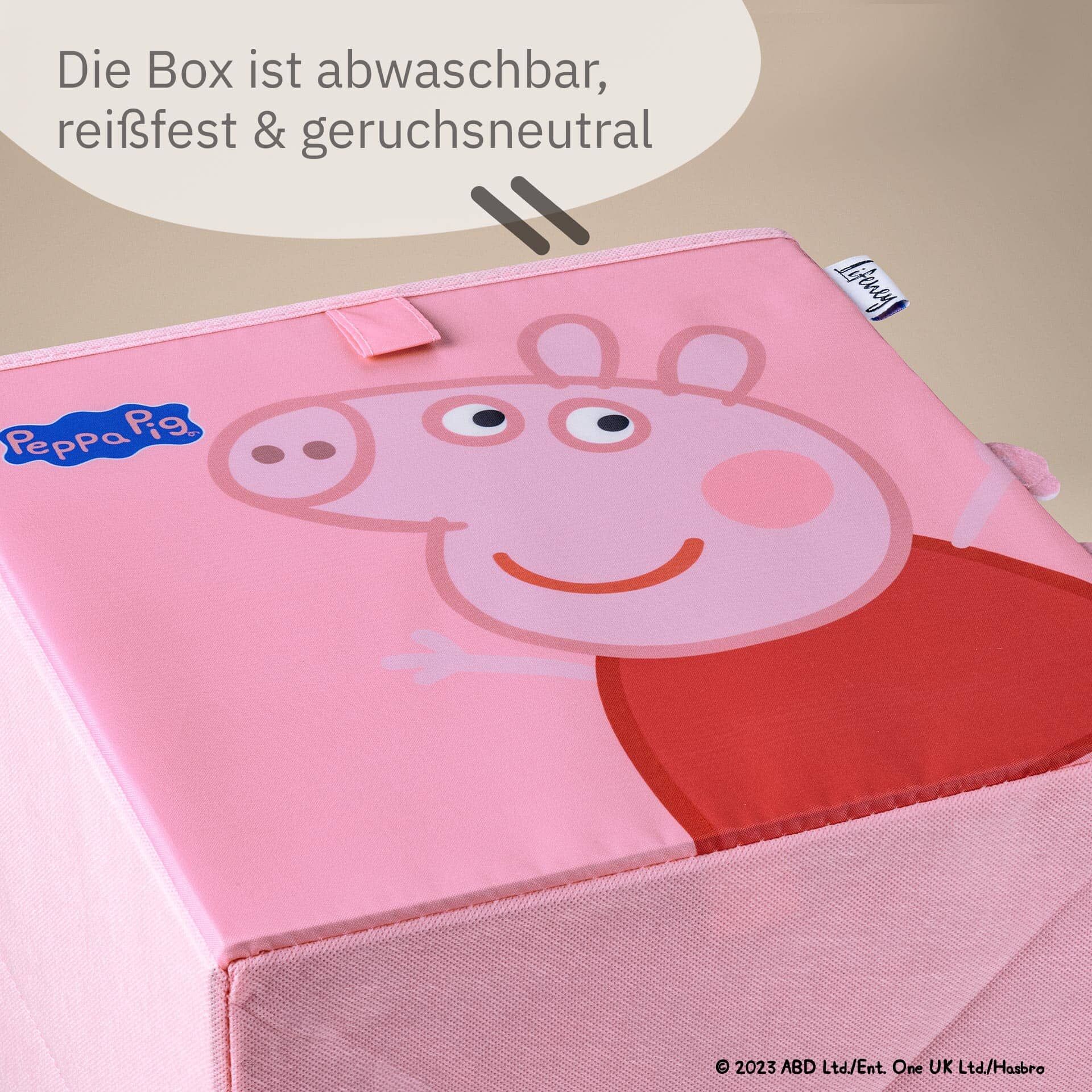 Aufbewahrungsbox Peppa Pig tanzend, 30x30x30cm