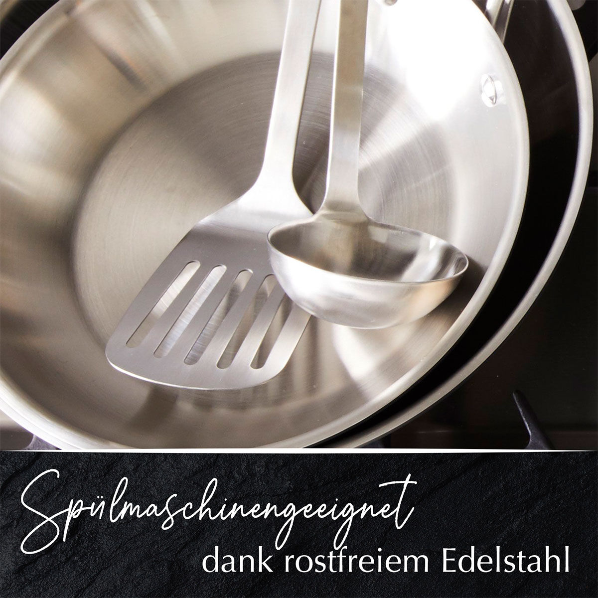 Schöpflöffel Satin, 32cm, Edelstahl